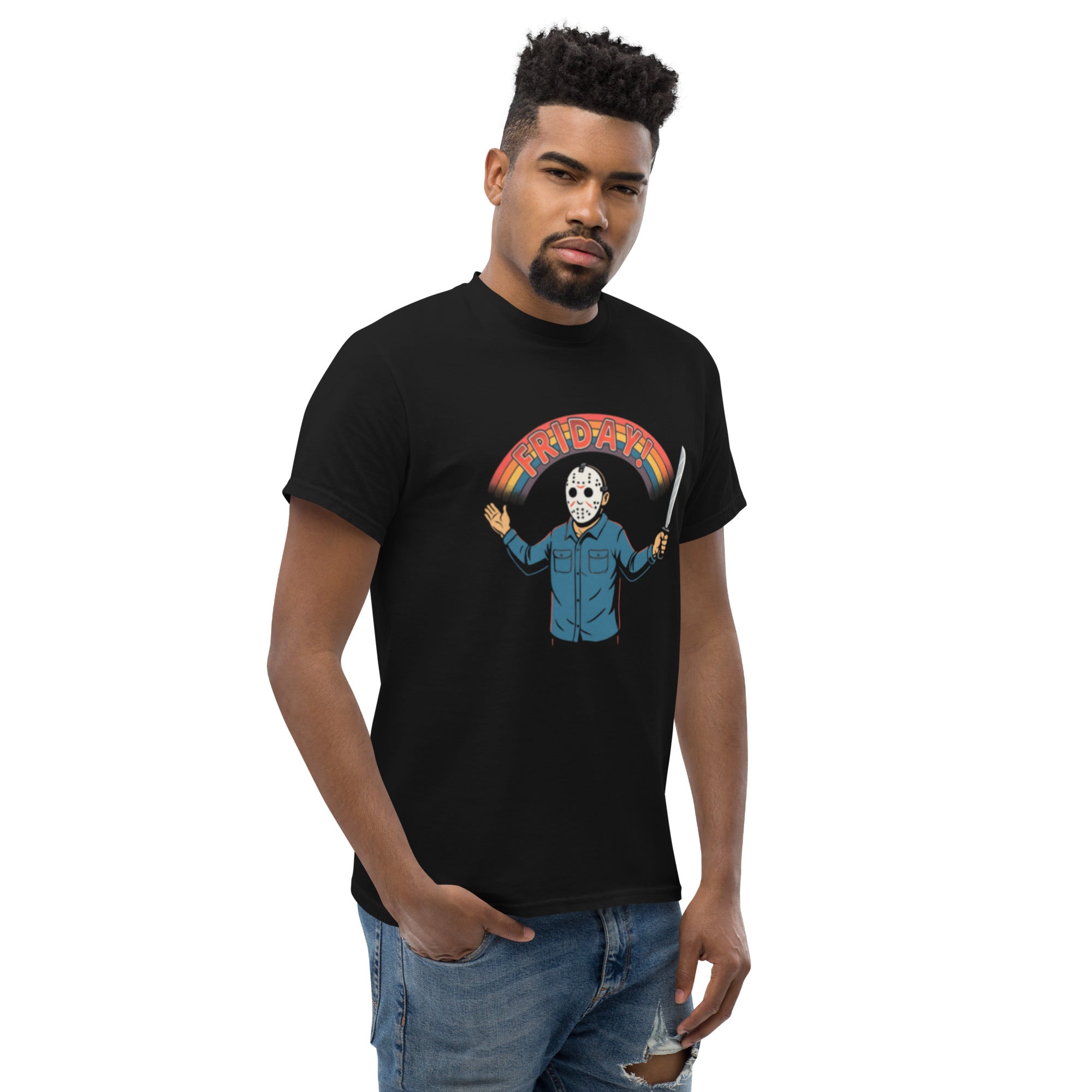 T-Shirt Unisex Stampata 100% Cotone – Confortevole – Design Friday-Biiply