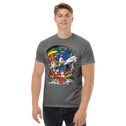 T-Shirt Unisex Stampata 100% Cotone – Confortevole – Design Graffito Sonic-Biiply