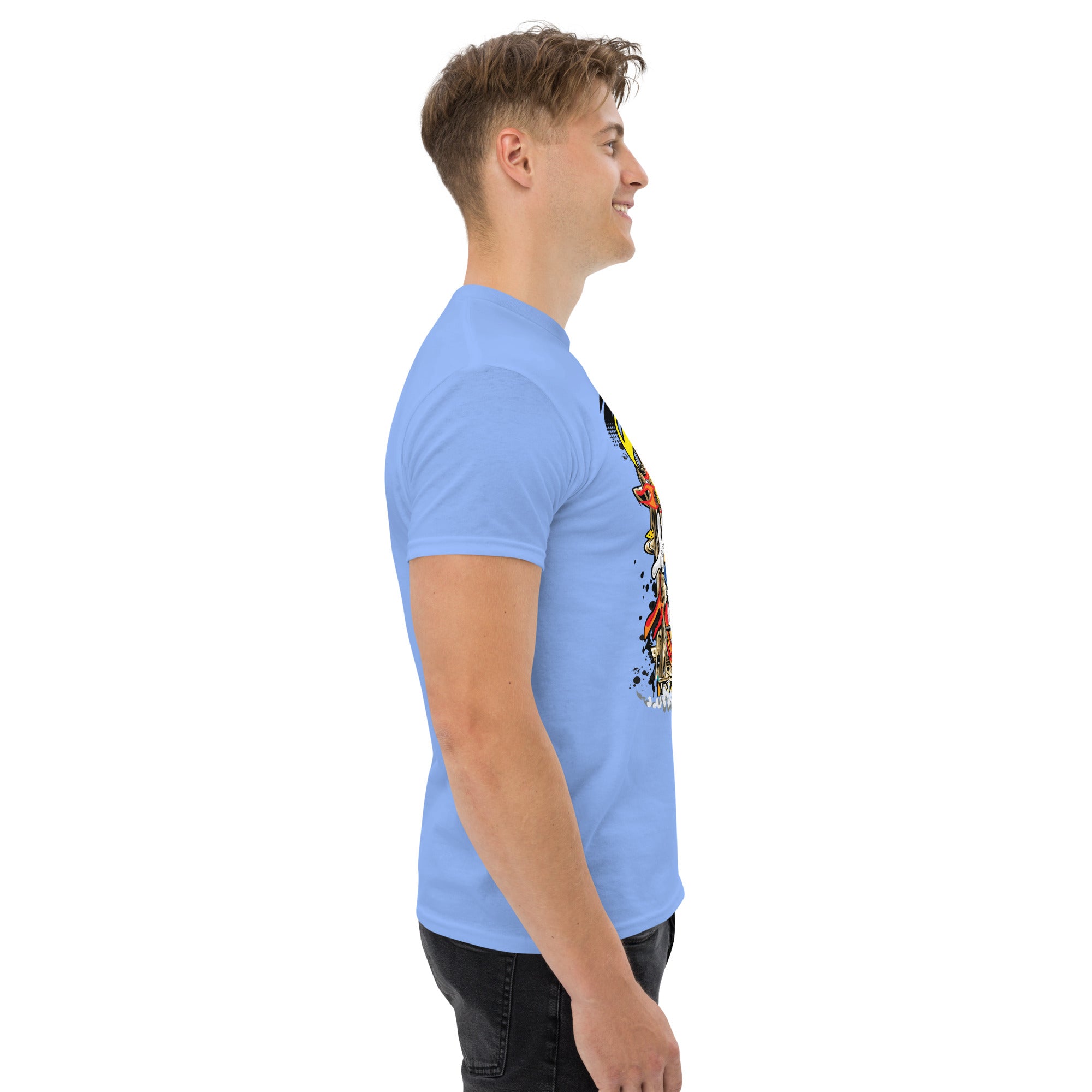 T-Shirt Unisex Stampata 100% Cotone – Confortevole – Design Graffito Sonic-Biiply