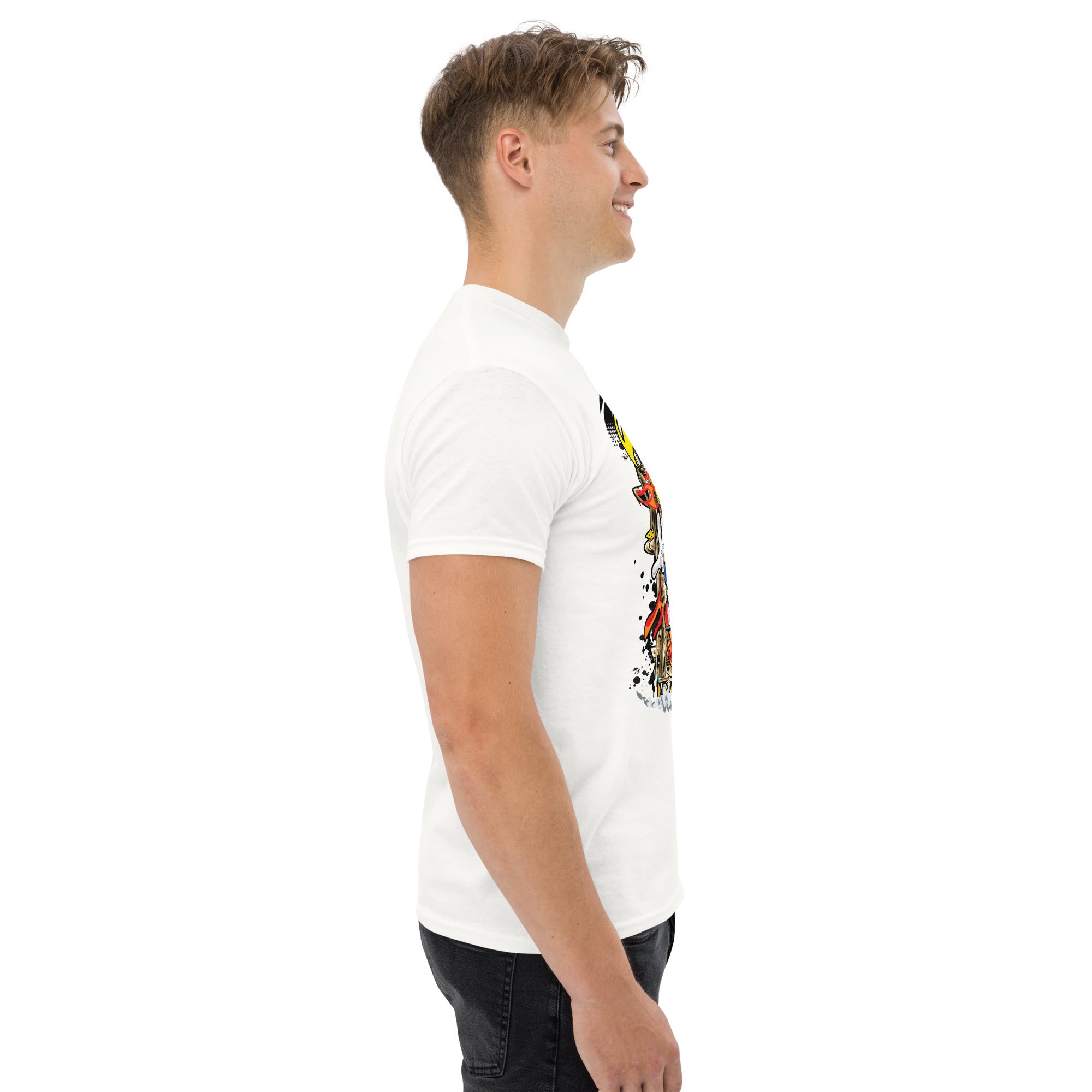 T-Shirt Unisex Stampata 100% Cotone – Confortevole – Design Graffito Sonic-Biiply