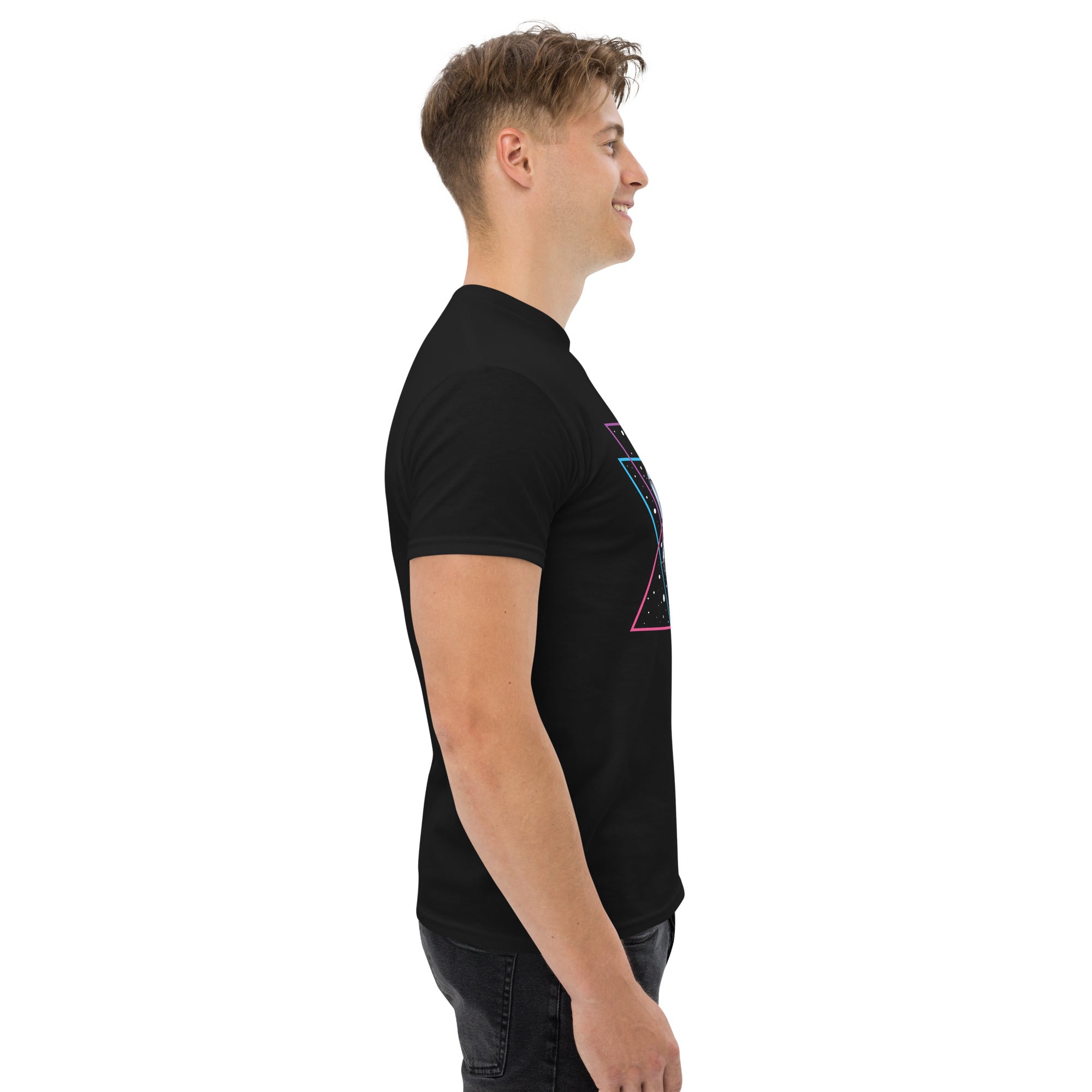 T-Shirt Unisex Stampata 100% Cotone – Confortevole – Design Ice Cream on the space-Biiply