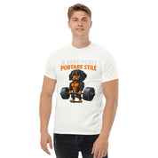 T-Shirt Unisex Stampata 100% Cotone – Confortevole – Design Il Vero Peso è Portare Stile-Biiply