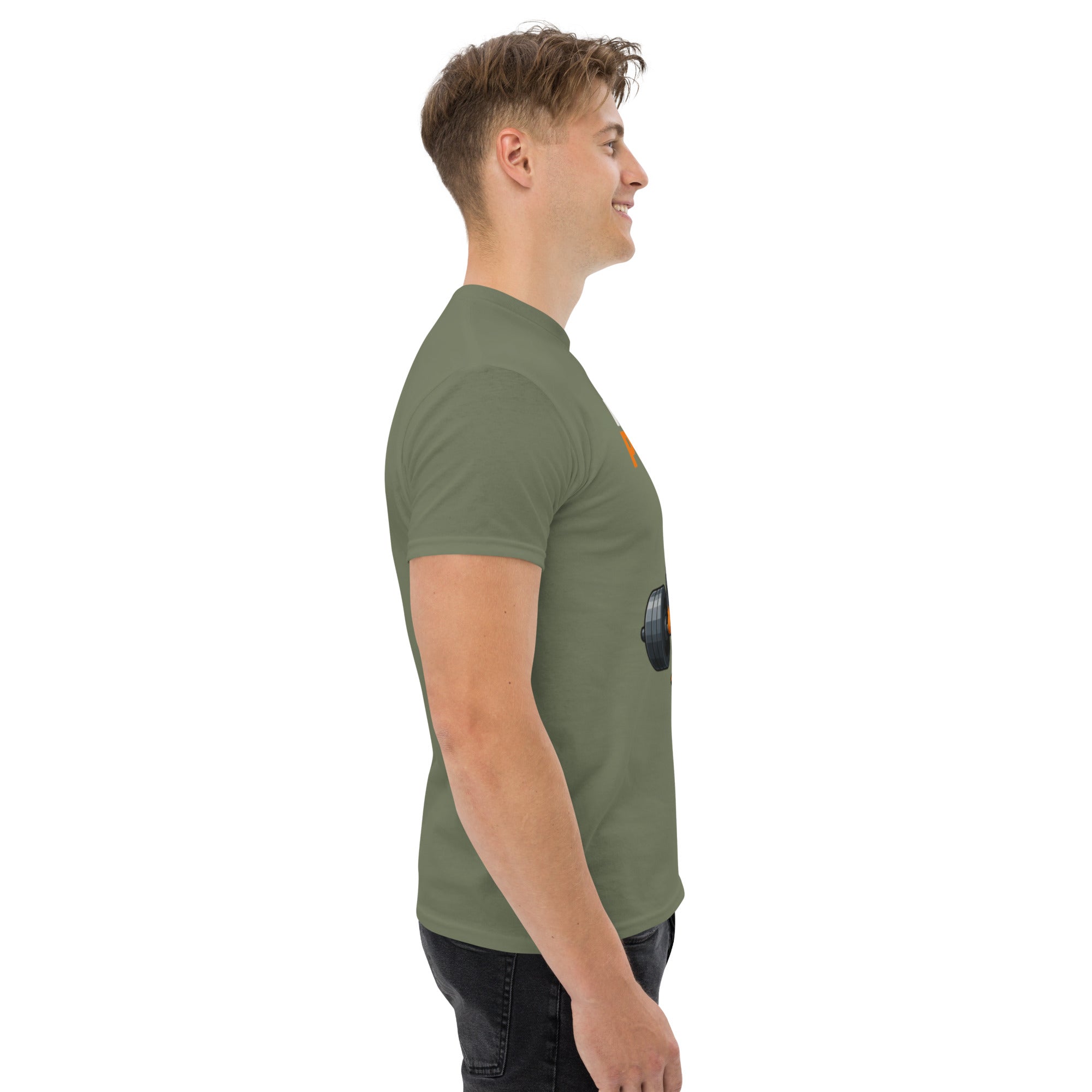 T-Shirt Unisex Stampata 100% Cotone – Confortevole – Design Il Vero Peso è Portare Stile-Biiply