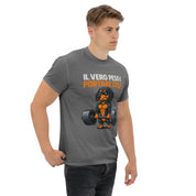 T-Shirt Unisex Stampata 100% Cotone – Confortevole – Design Il Vero Peso è Portare Stile-Biiply