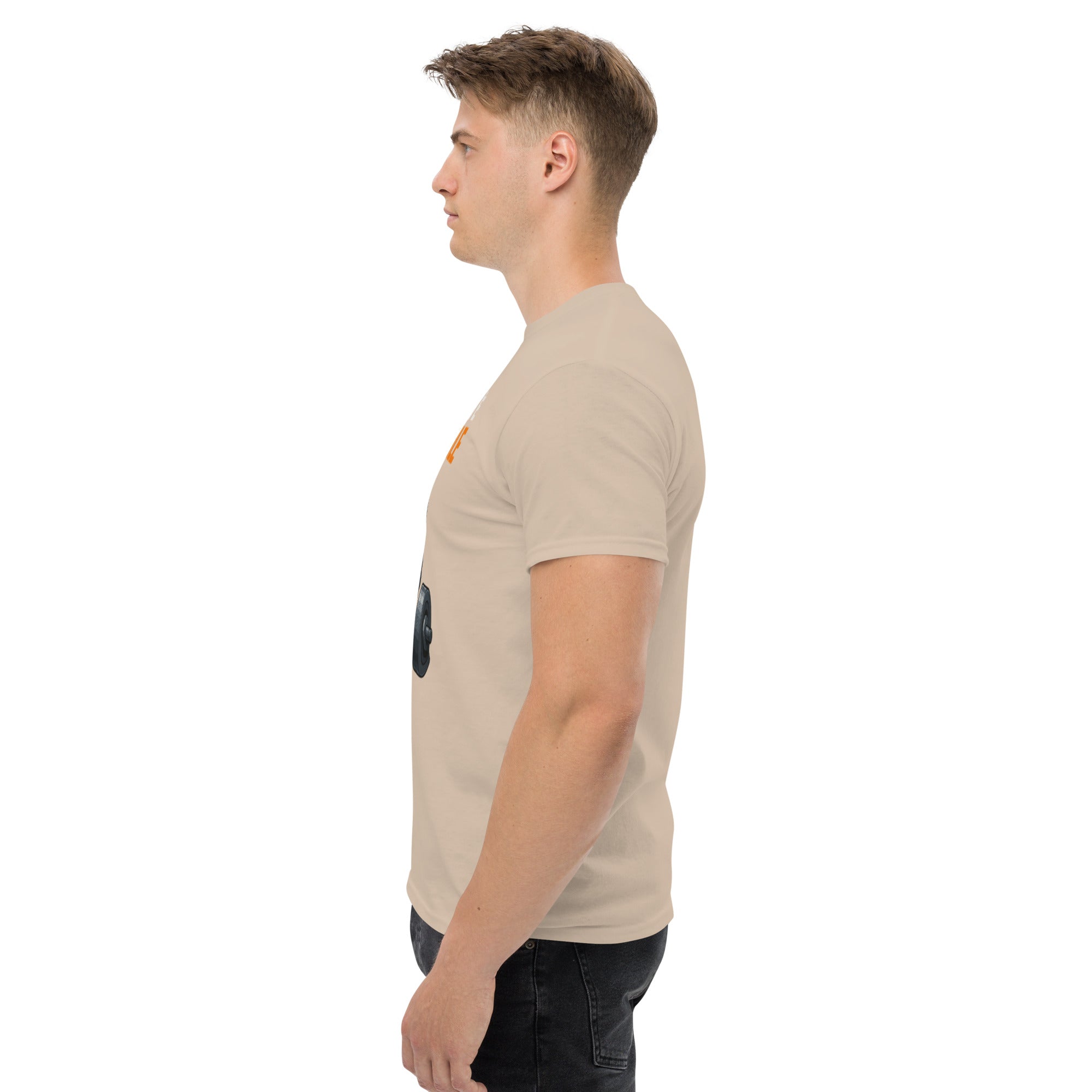T-Shirt Unisex Stampata 100% Cotone – Confortevole – Design Il Vero Peso è Portare Stile-Biiply