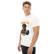 T-Shirt Unisex Stampata 100% Cotone – Confortevole – Design Il Vero Peso è Portare Stile-Biiply