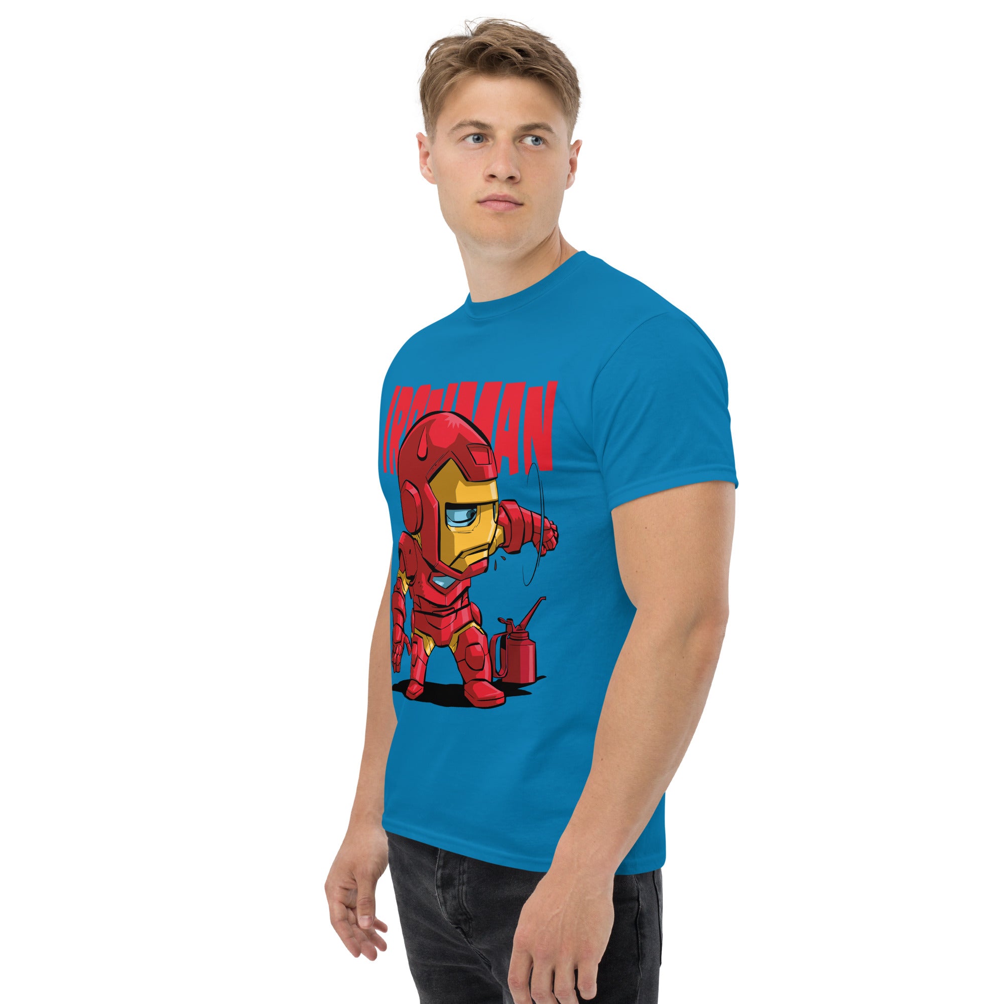 T-Shirt Unisex Stampata 100% Cotone – Confortevole – Design Ironman-Biiply