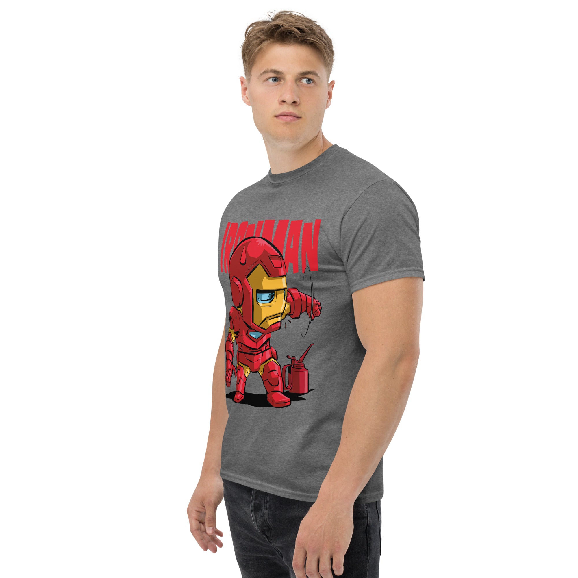 T-Shirt Unisex Stampata 100% Cotone – Confortevole – Design Ironman-Biiply
