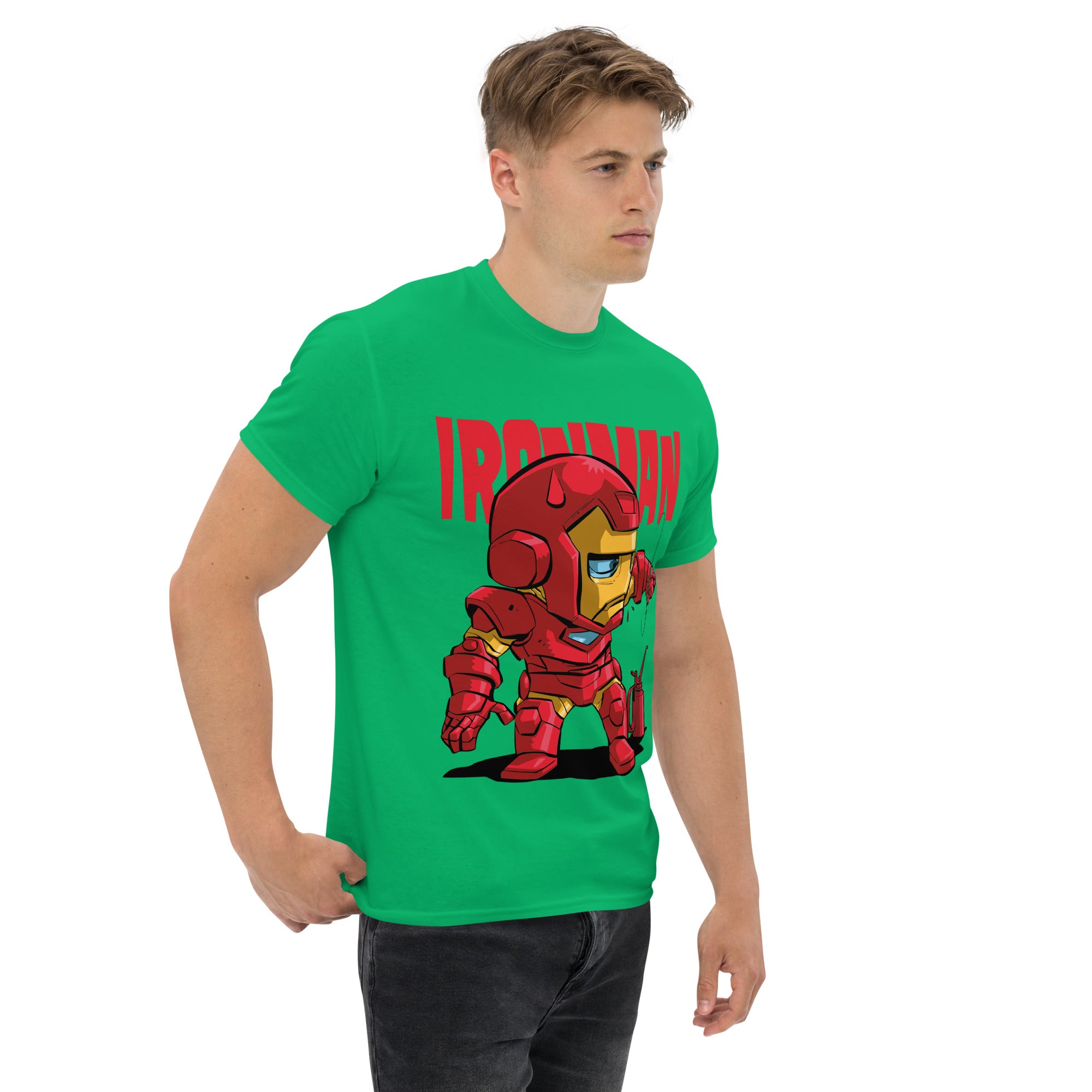 T-Shirt Unisex Stampata 100% Cotone – Confortevole – Design Ironman-Biiply