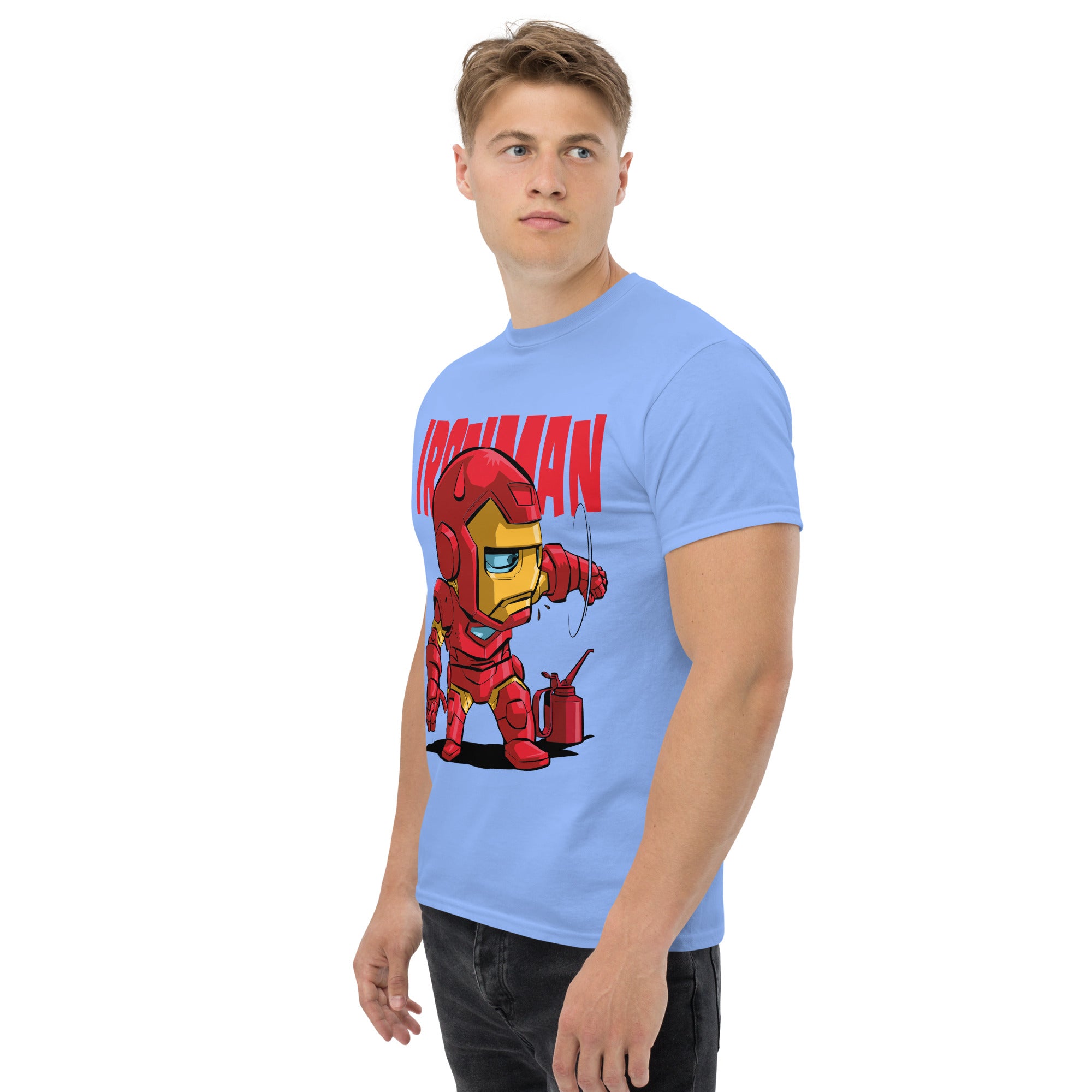 T-Shirt Unisex Stampata 100% Cotone – Confortevole – Design Ironman-Biiply