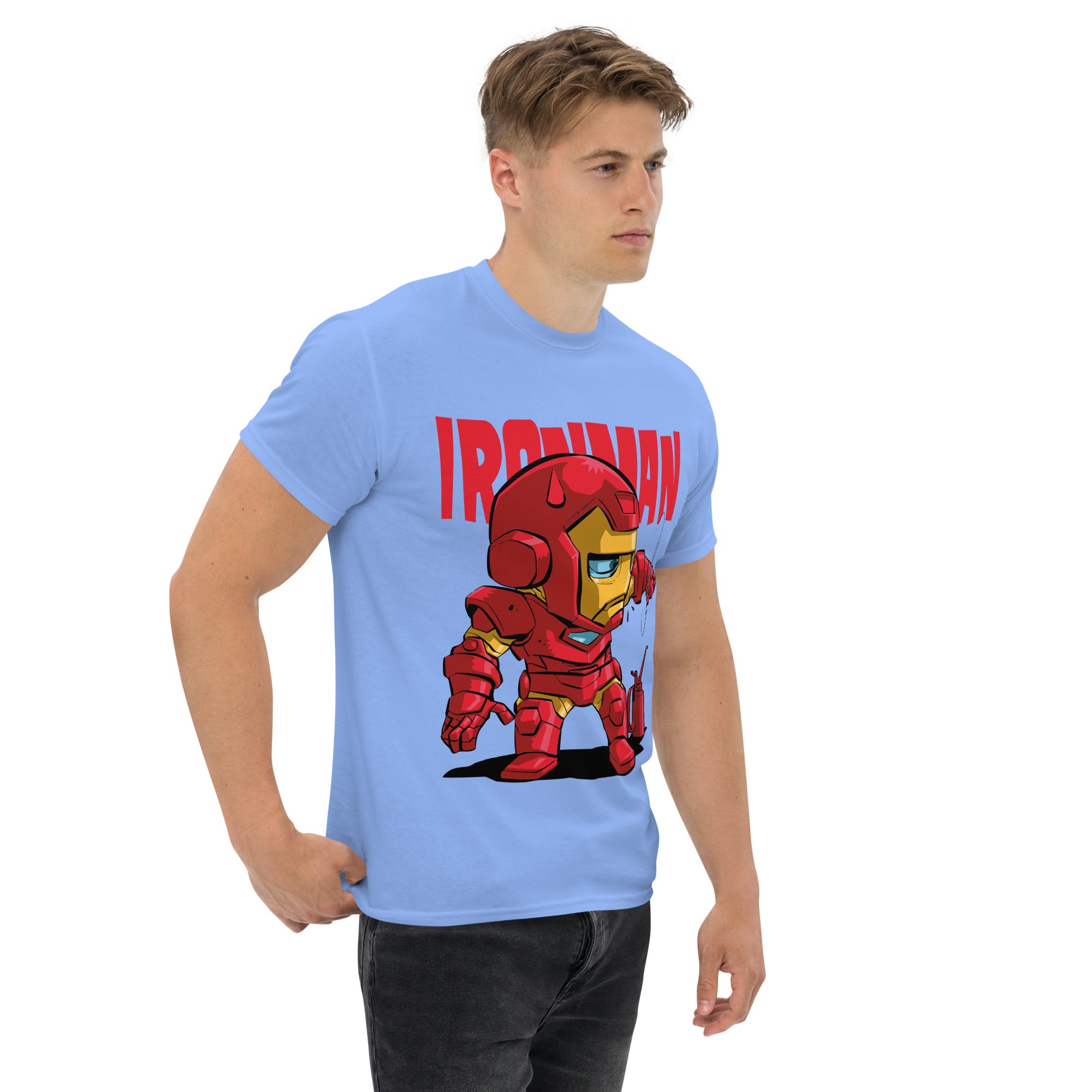 T-Shirt Unisex Stampata 100% Cotone – Confortevole – Design Ironman-Biiply