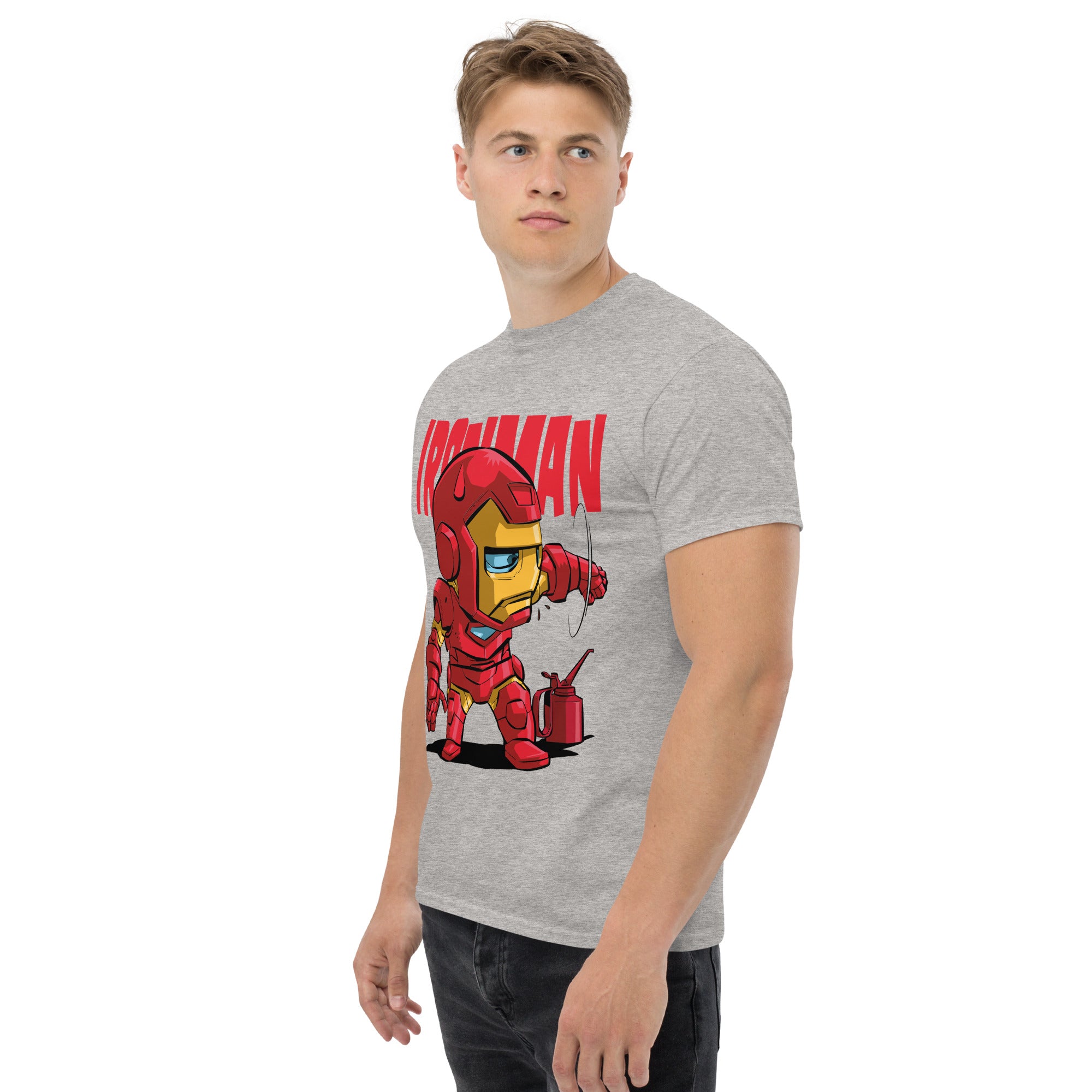 T-Shirt Unisex Stampata 100% Cotone – Confortevole – Design Ironman-Biiply