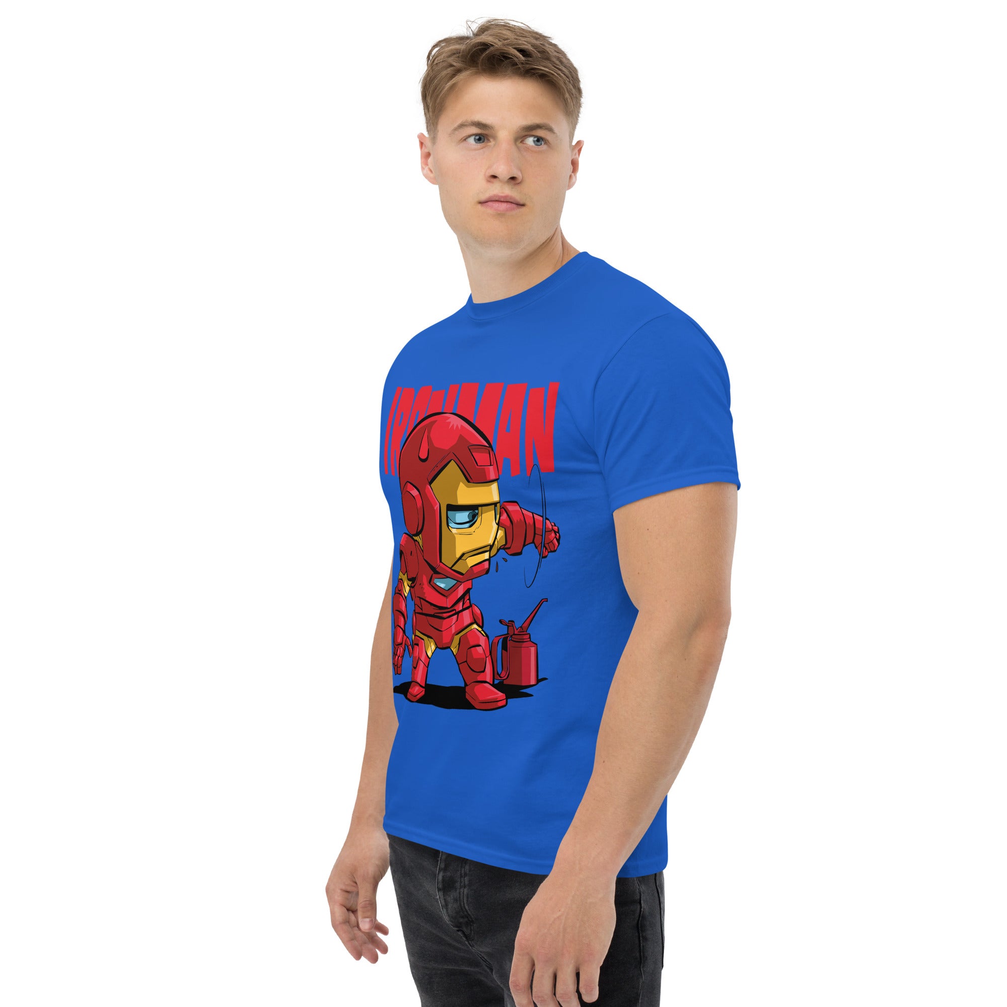 T-Shirt Unisex Stampata 100% Cotone – Confortevole – Design Ironman-Biiply