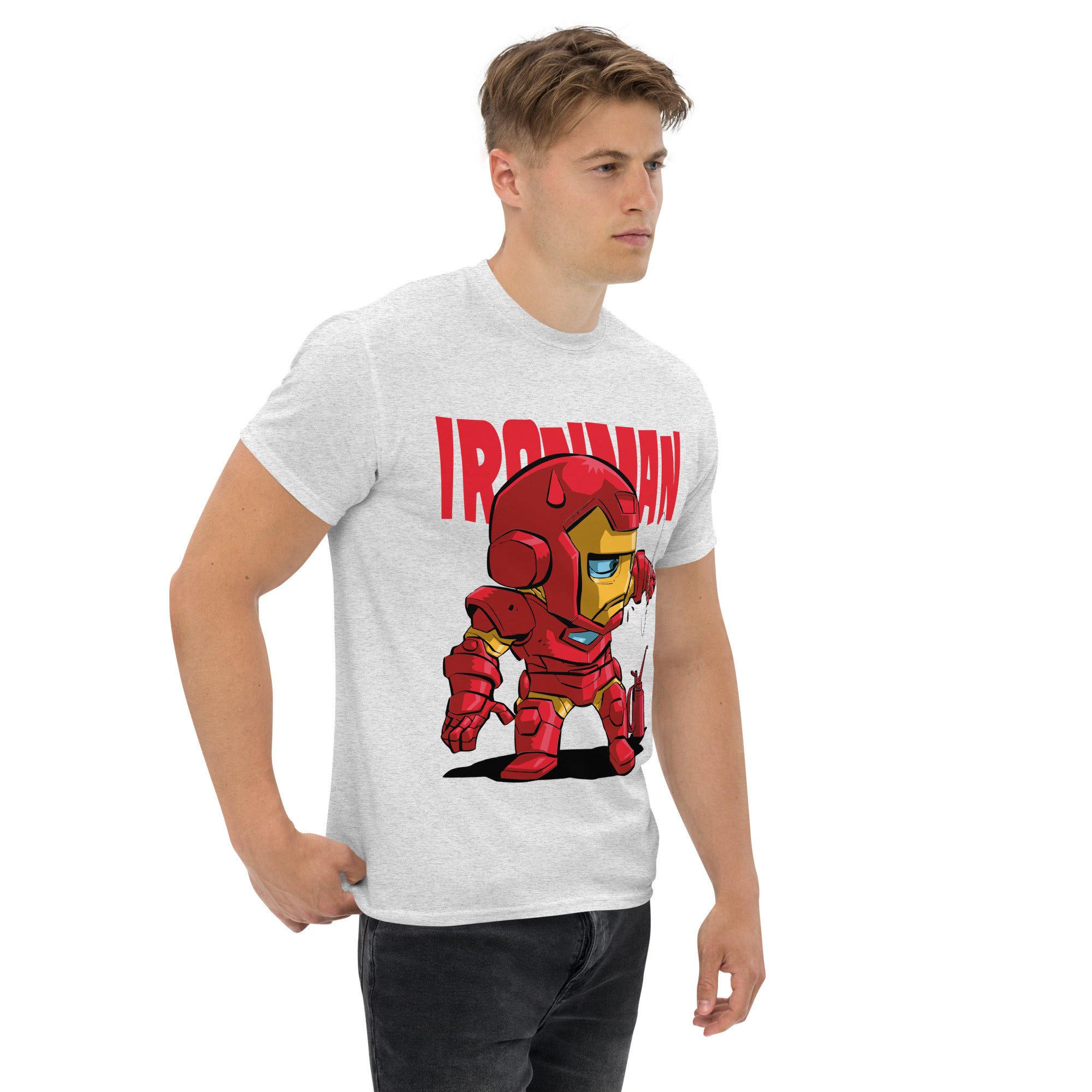 T-Shirt Unisex Stampata 100% Cotone – Confortevole – Design Ironman-Biiply