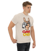 T-Shirt Unisex Stampata 100% Cotone – Confortevole – Design Joystick Game Over-Biiply