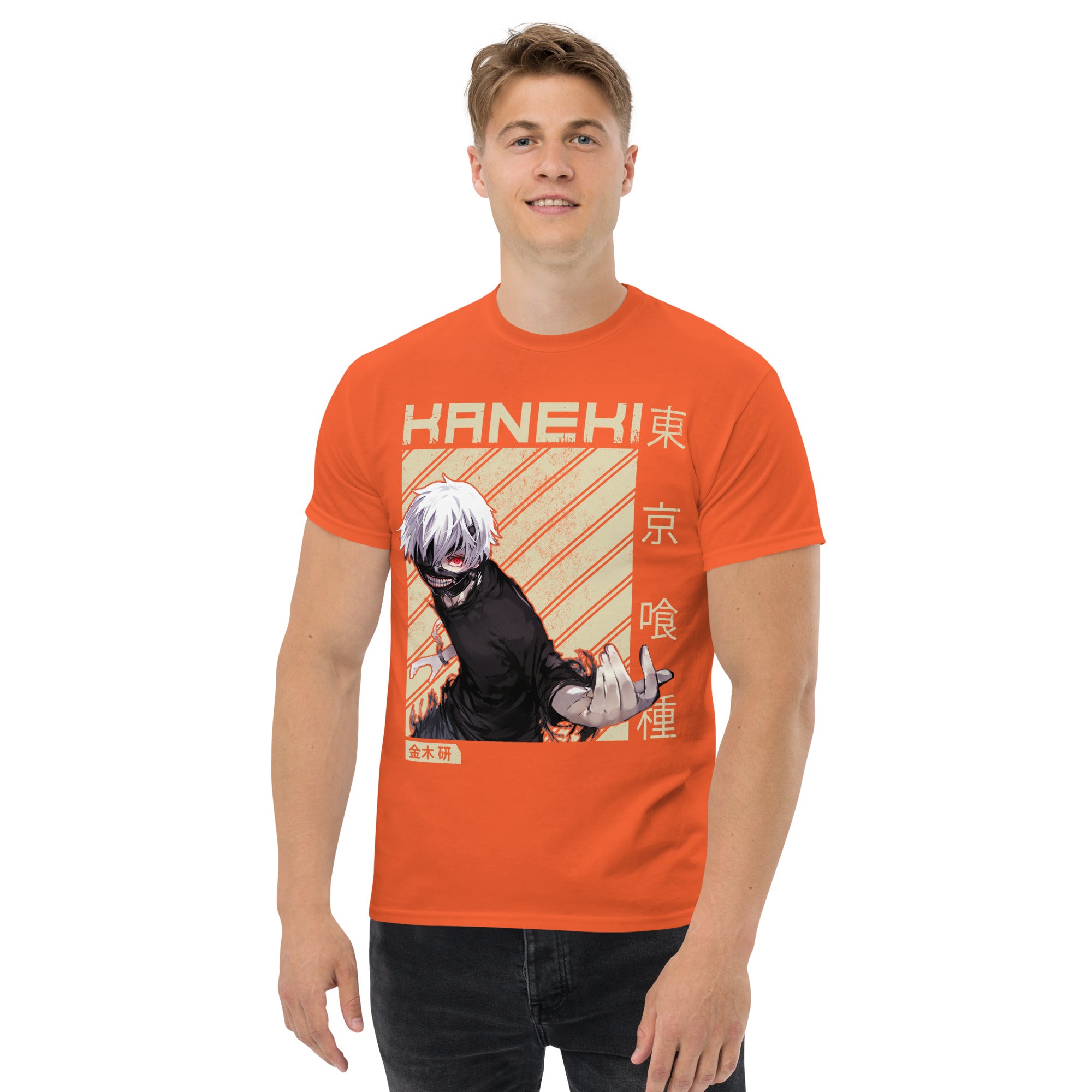 T-Shirt Unisex Stampata 100% Cotone – Confortevole – Design Kaneki-Biiply