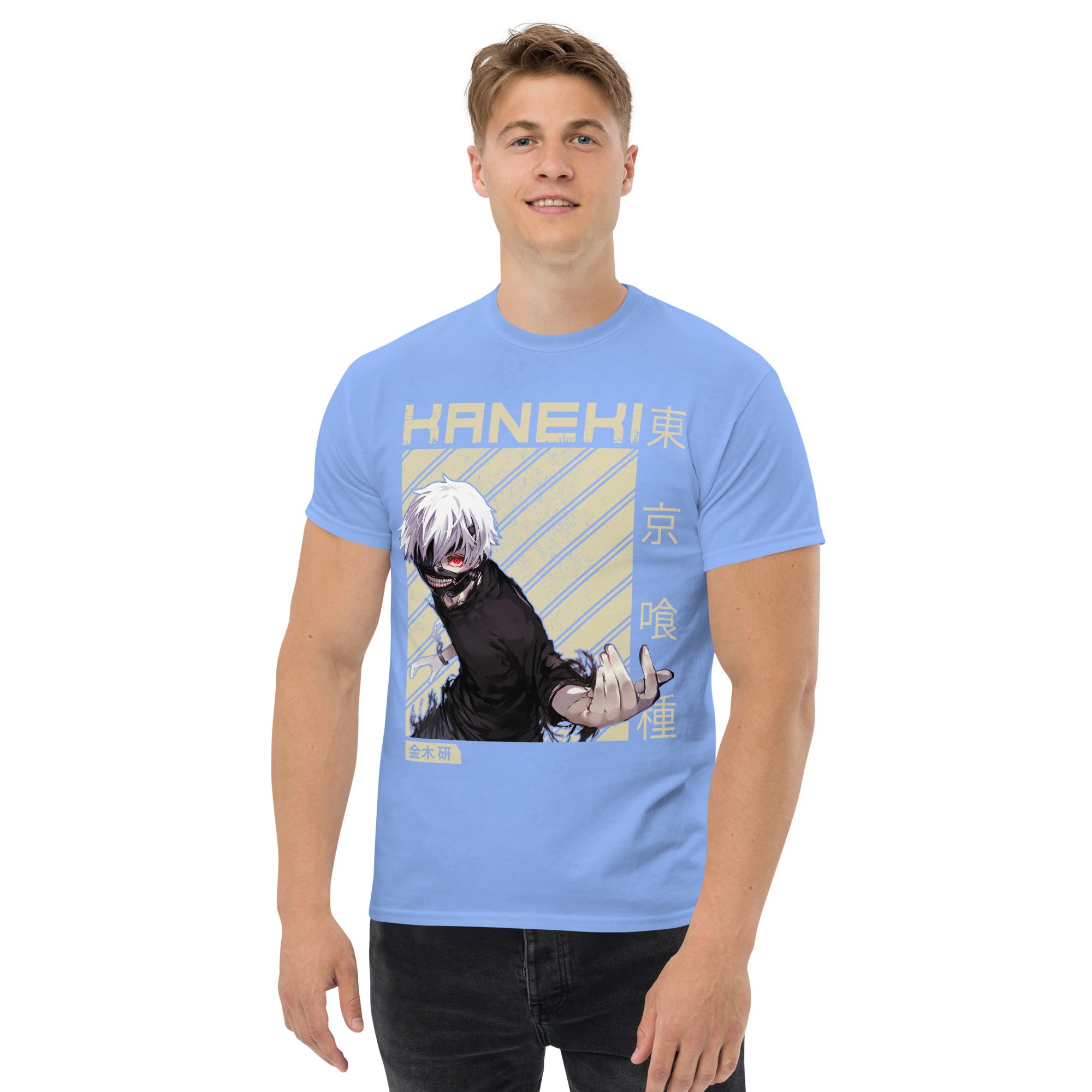 T-Shirt Unisex Stampata 100% Cotone – Confortevole – Design Kaneki-Biiply