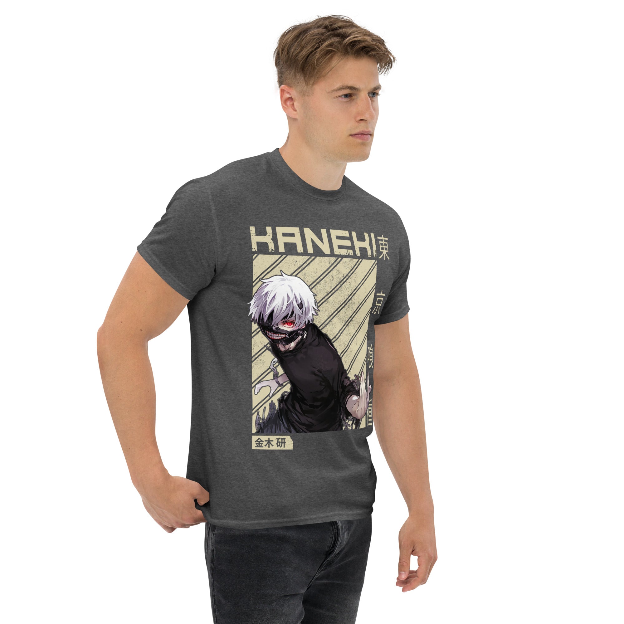 T-Shirt Unisex Stampata 100% Cotone – Confortevole – Design Kaneki-Biiply