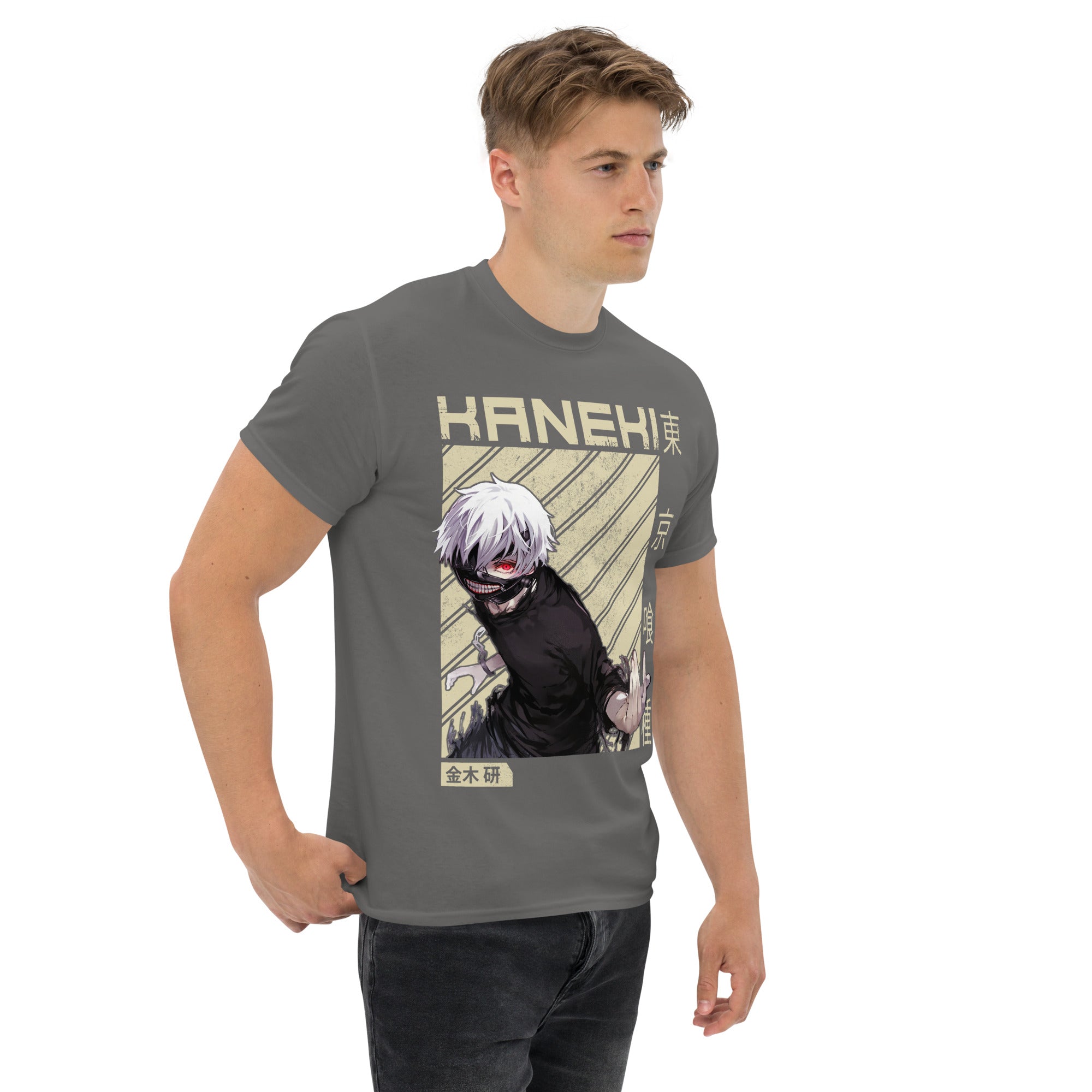T-Shirt Unisex Stampata 100% Cotone – Confortevole – Design Kaneki-Biiply