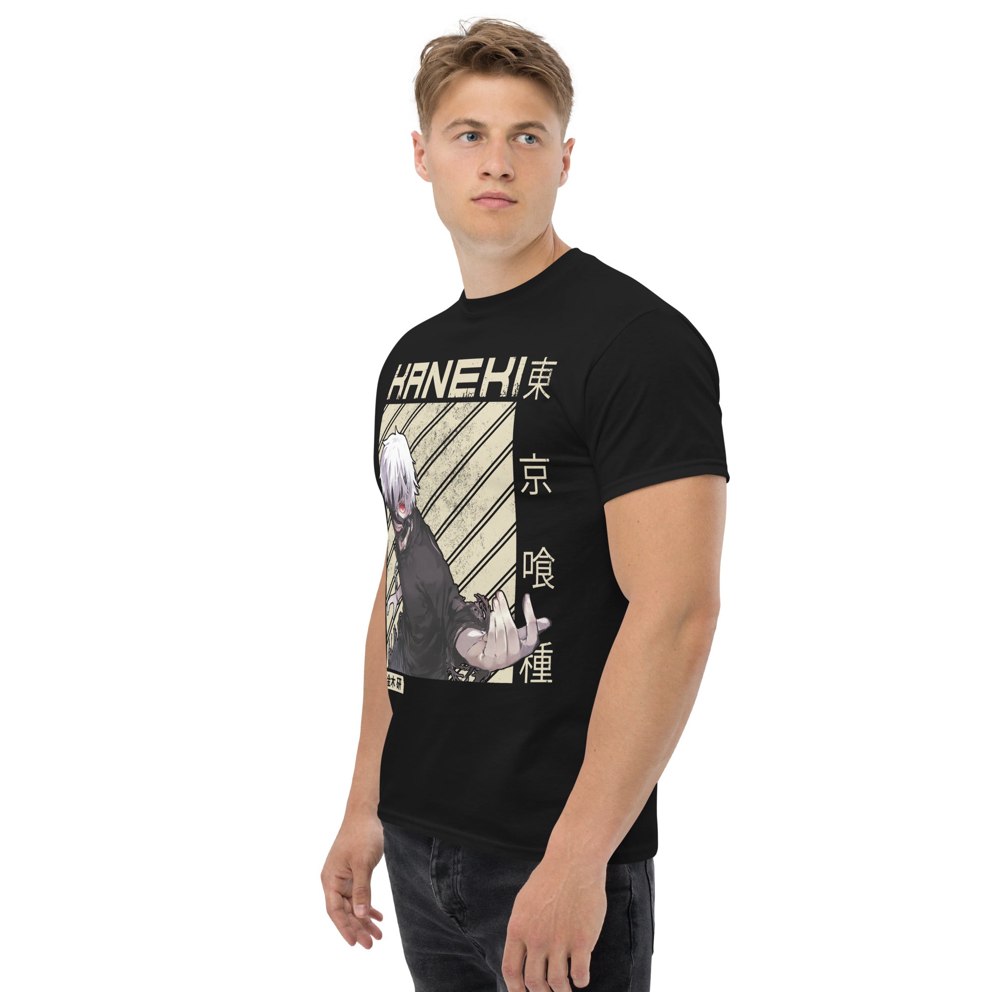 T-Shirt Unisex Stampata 100% Cotone – Confortevole – Design Kaneki-Biiply
