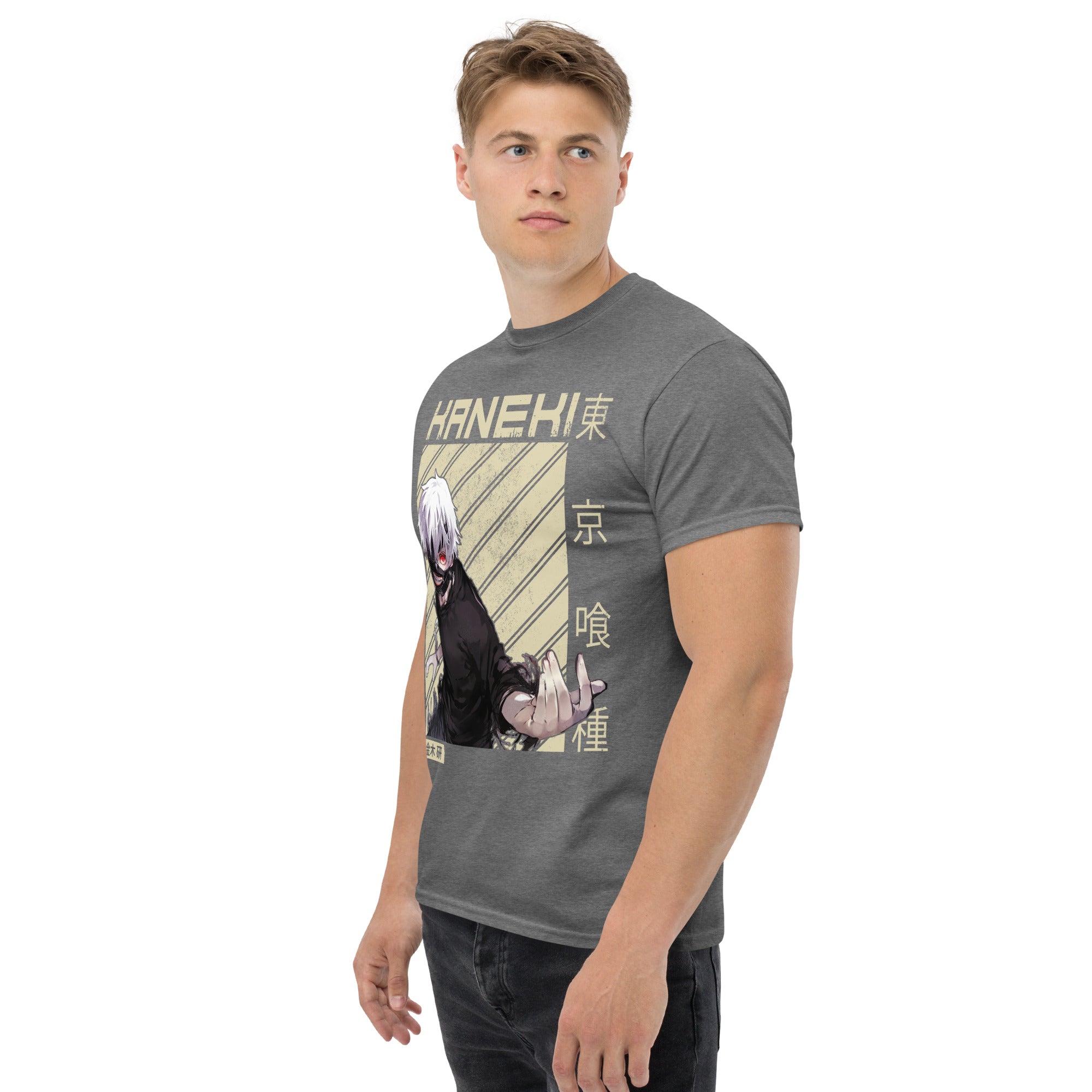 T-Shirt Unisex Stampata 100% Cotone – Confortevole – Design Kaneki-Biiply