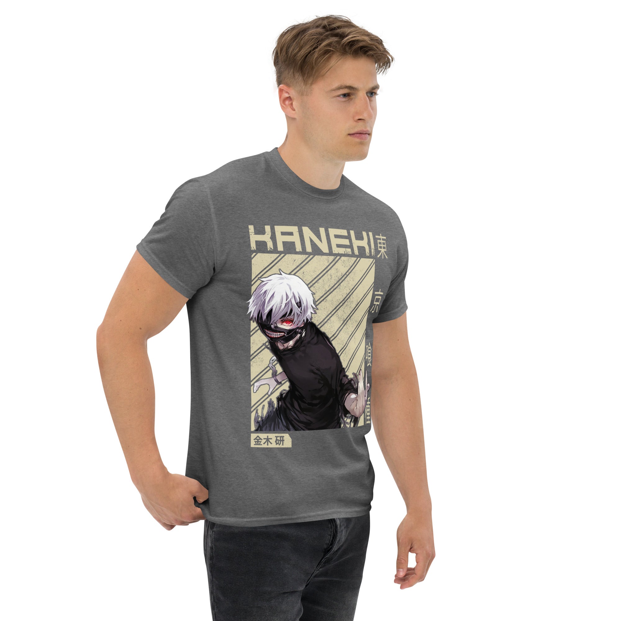 T-Shirt Unisex Stampata 100% Cotone – Confortevole – Design Kaneki-Biiply