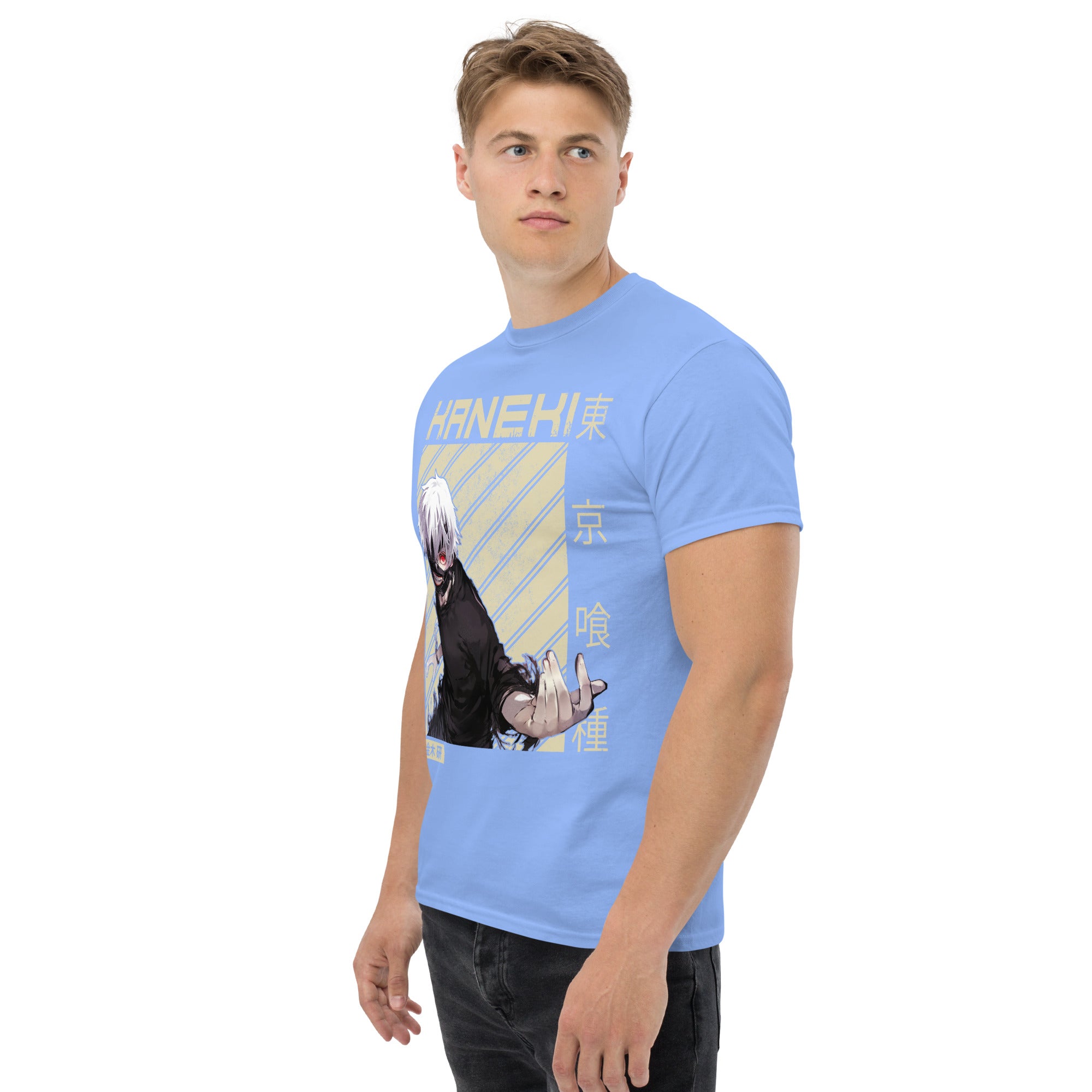 T-Shirt Unisex Stampata 100% Cotone – Confortevole – Design Kaneki-Biiply