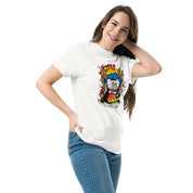 T-Shirt Unisex Stampata 100% Cotone – Confortevole – Design King Smoke Doraemon-Biiply