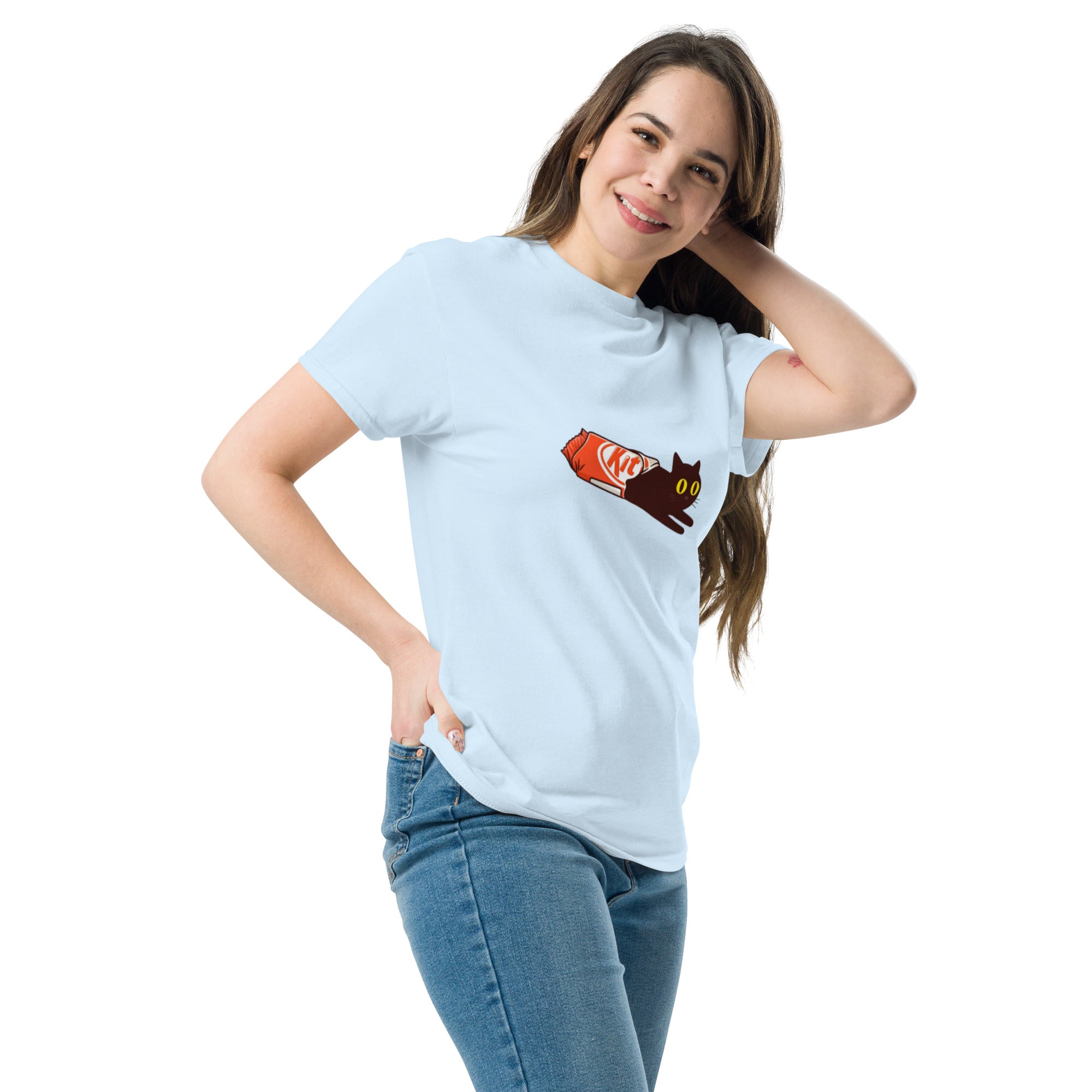 T-Shirt Unisex Stampata 100% Cotone – Confortevole – Design Kit Cat-Biiply