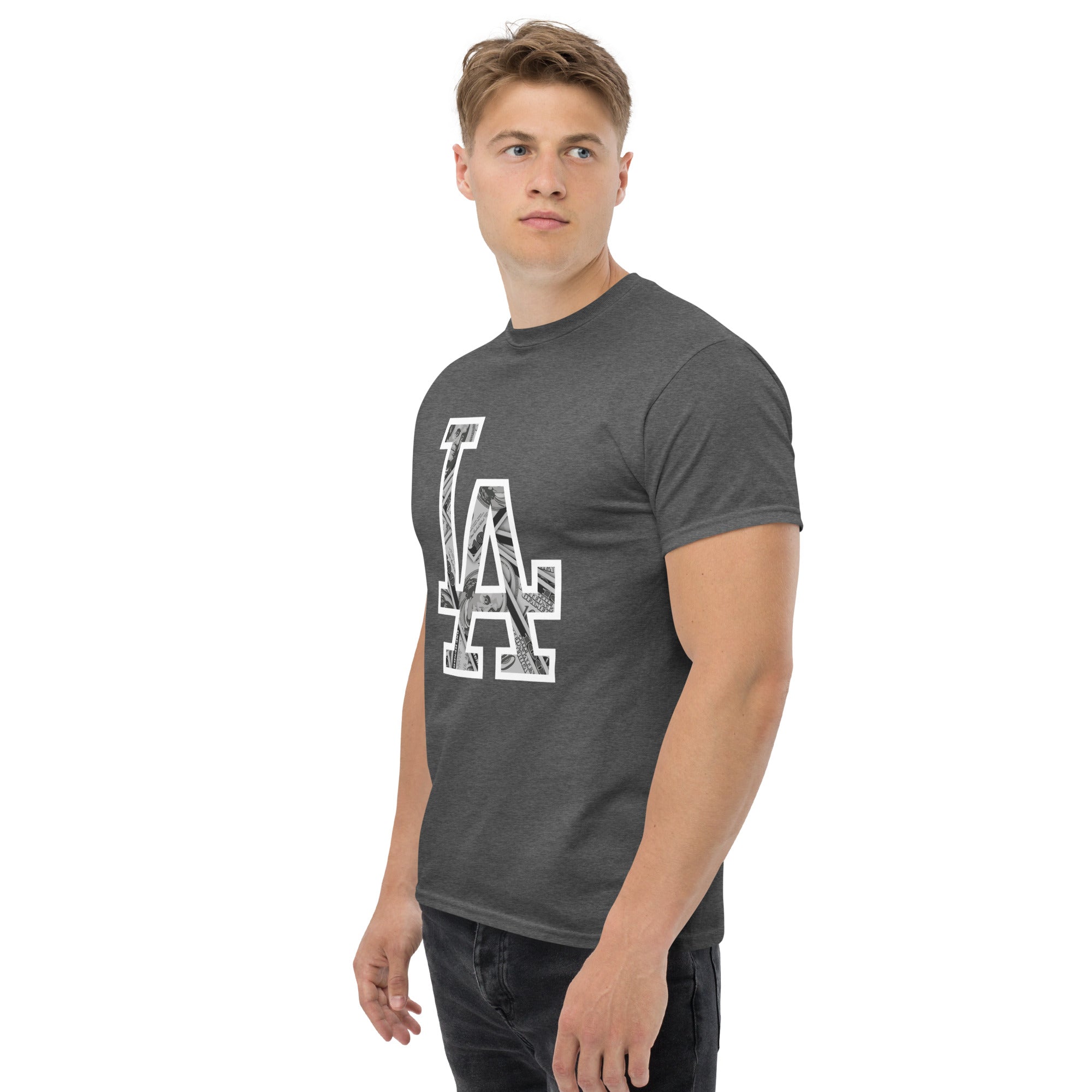 T-Shirt Unisex Stampata 100% Cotone – Confortevole – Design LA Dollar-Biiply