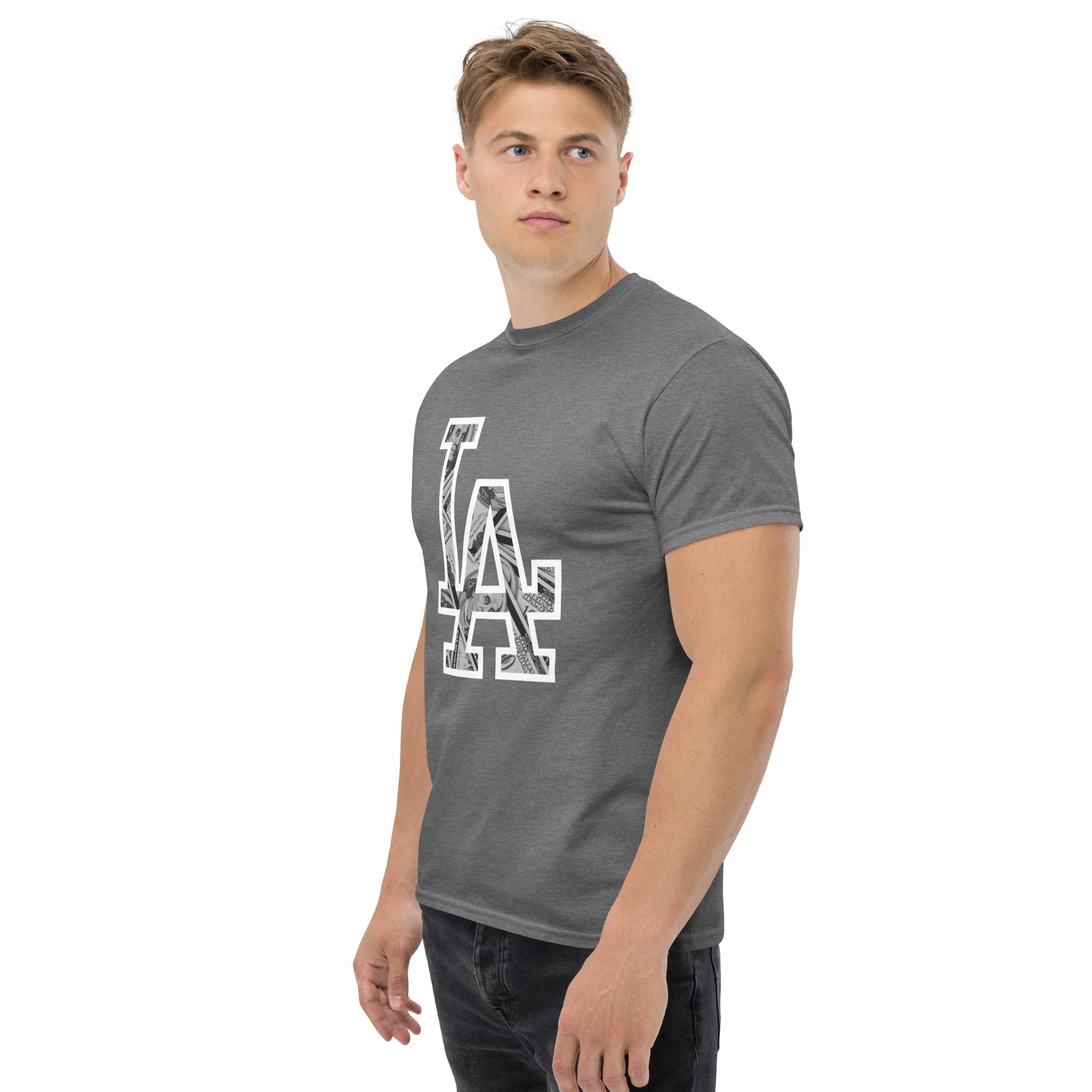 T-Shirt Unisex Stampata 100% Cotone – Confortevole – Design LA Dollar-Biiply