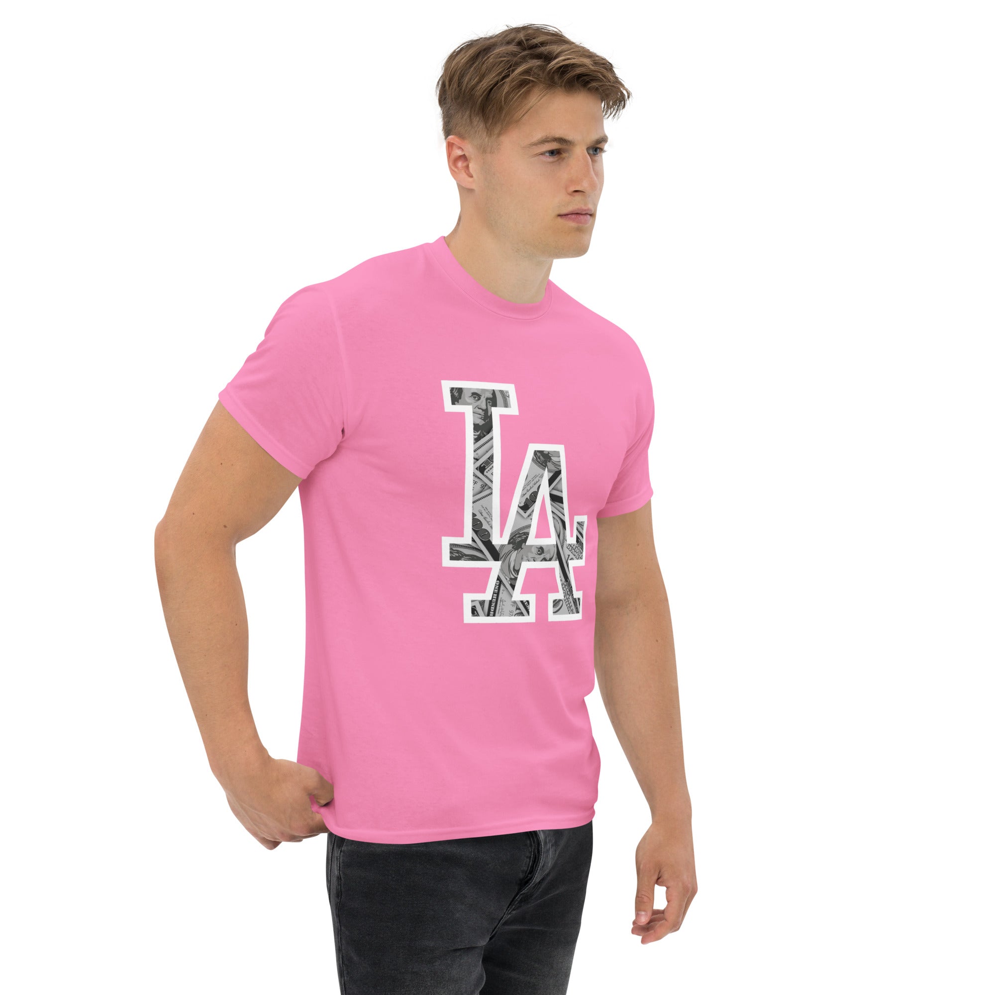 T-Shirt Unisex Stampata 100% Cotone – Confortevole – Design LA Dollar-Biiply