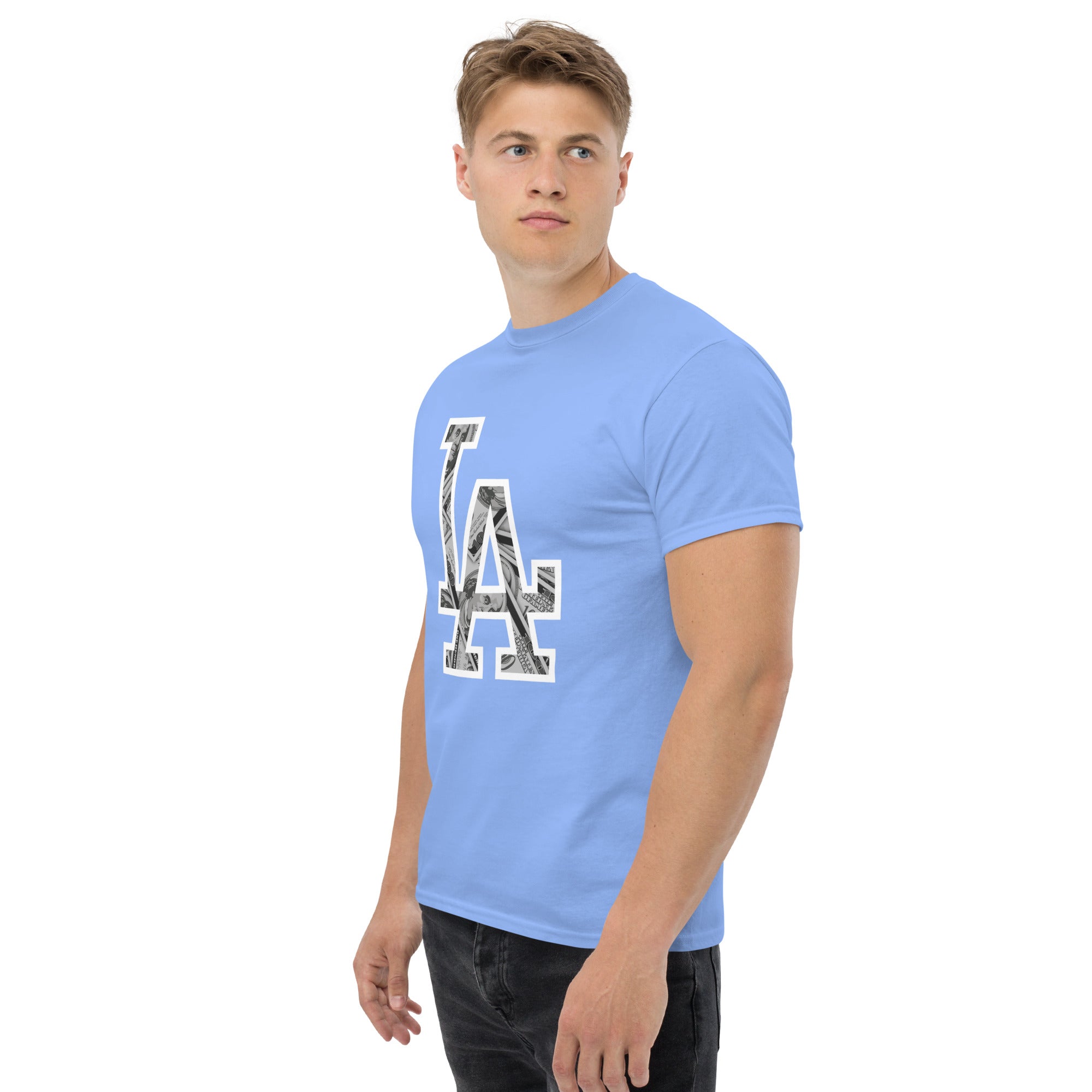 T-Shirt Unisex Stampata 100% Cotone – Confortevole – Design LA Dollar-Biiply