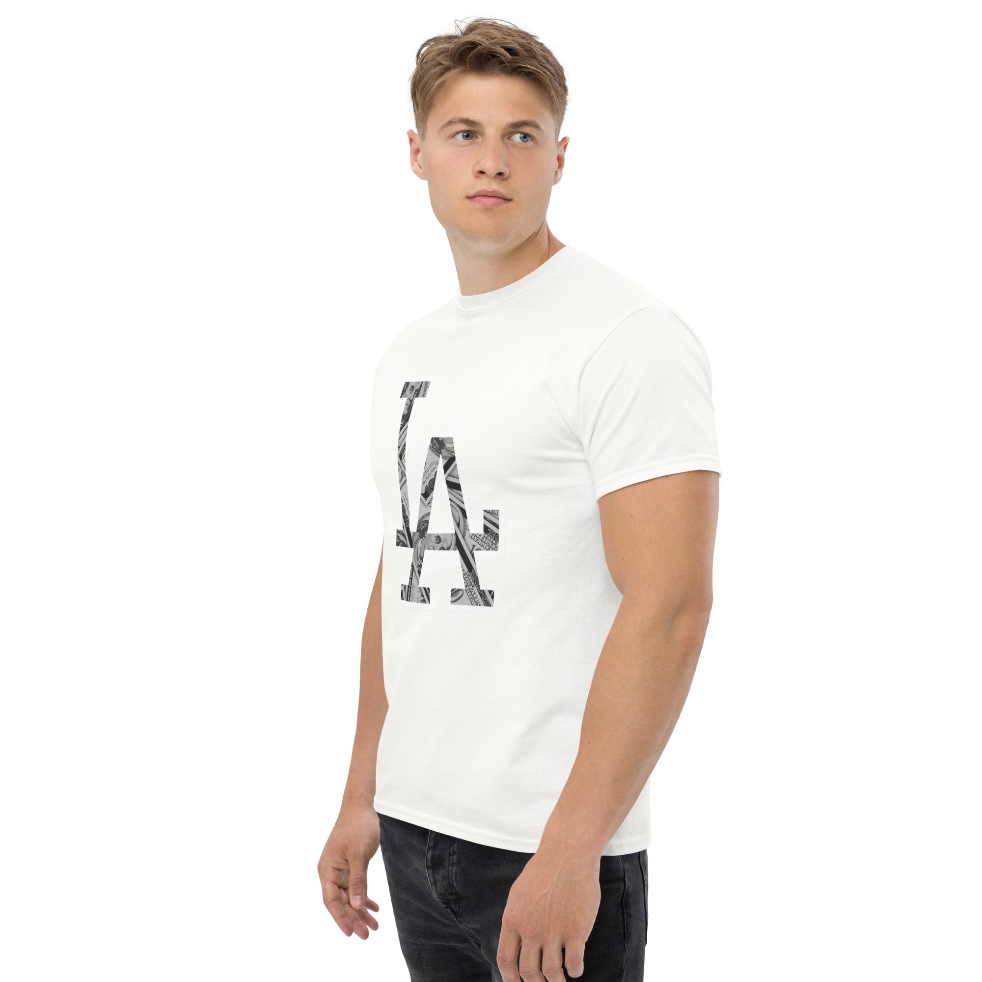 T-Shirt Unisex Stampata 100% Cotone – Confortevole – Design LA Dollar-Biiply
