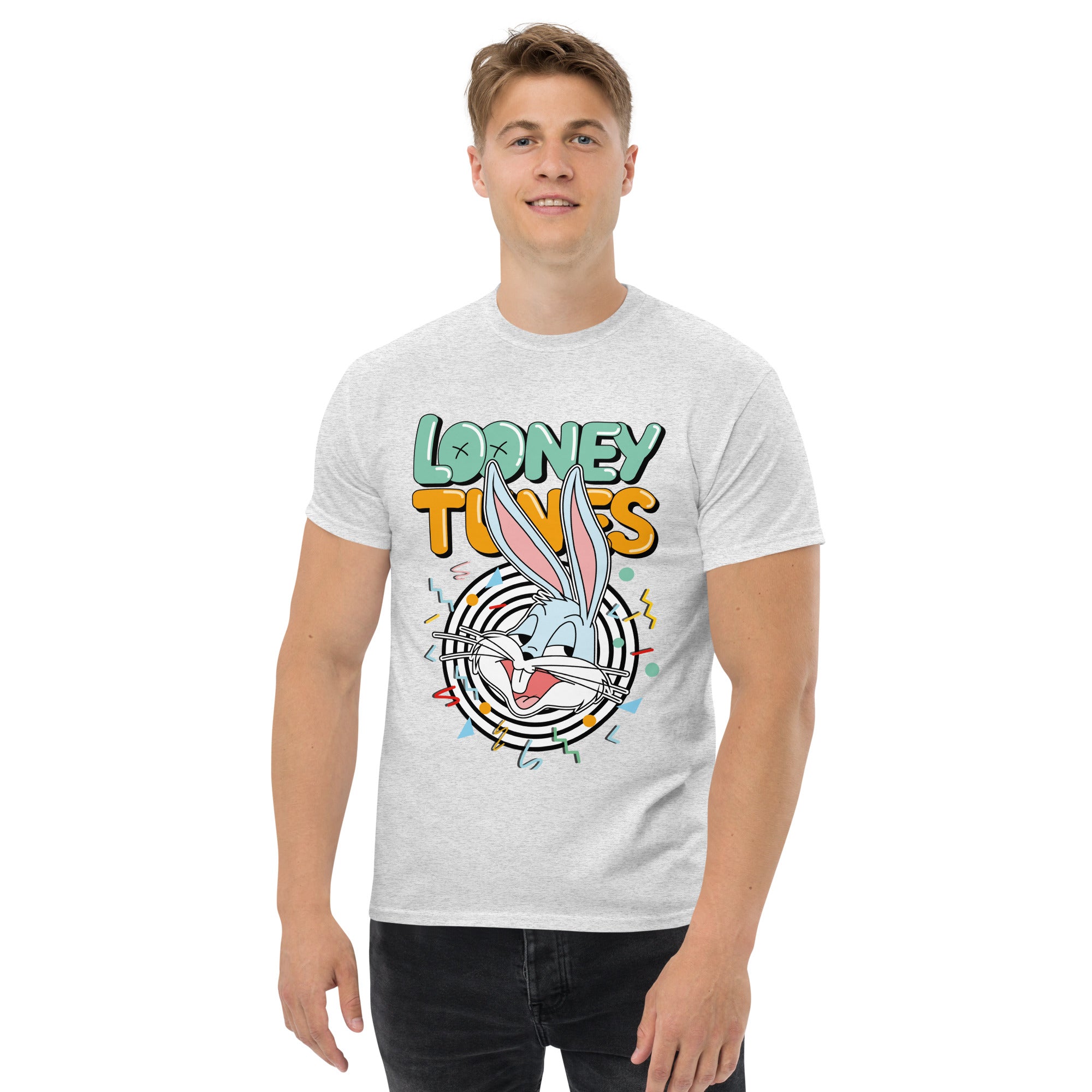 T-Shirt Unisex Stampata 100% Cotone – Confortevole – Design Looney Tunes-Biiply