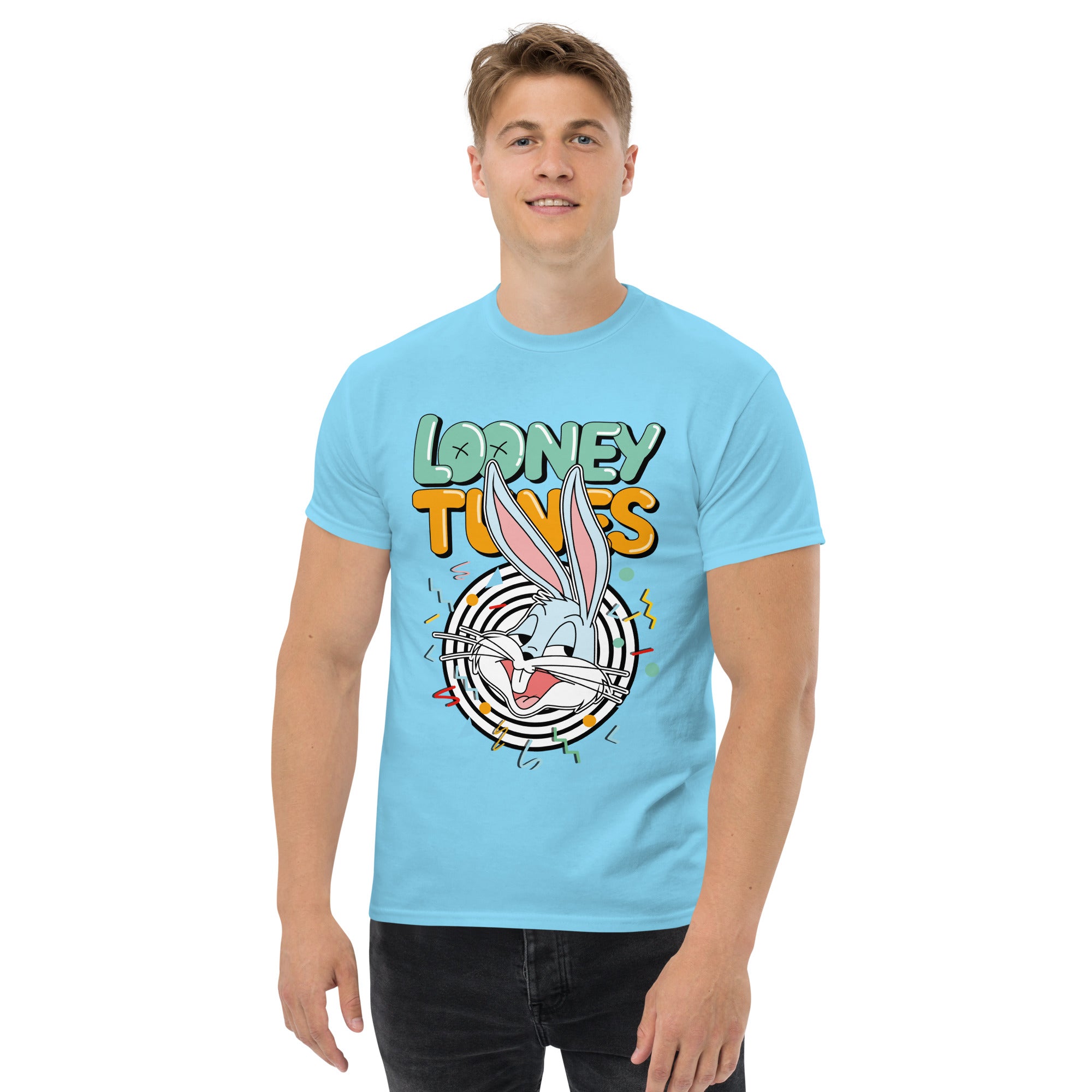 T-Shirt Unisex Stampata 100% Cotone – Confortevole – Design Looney Tunes-Biiply