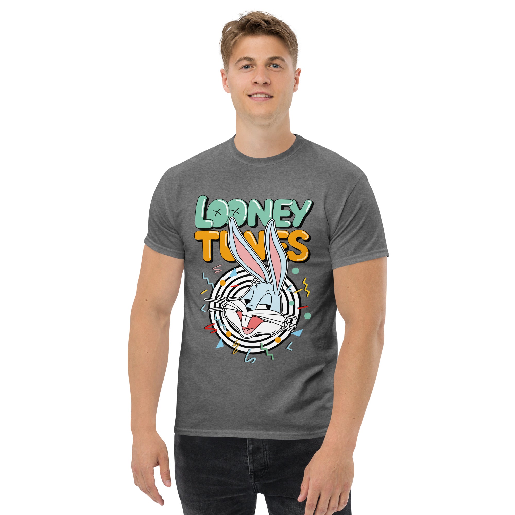 T-Shirt Unisex Stampata 100% Cotone – Confortevole – Design Looney Tunes-Biiply