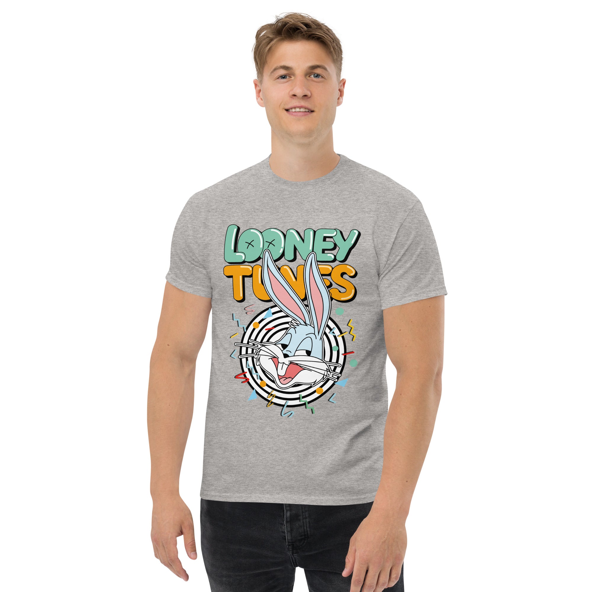 T-Shirt Unisex Stampata 100% Cotone – Confortevole – Design Looney Tunes-Biiply