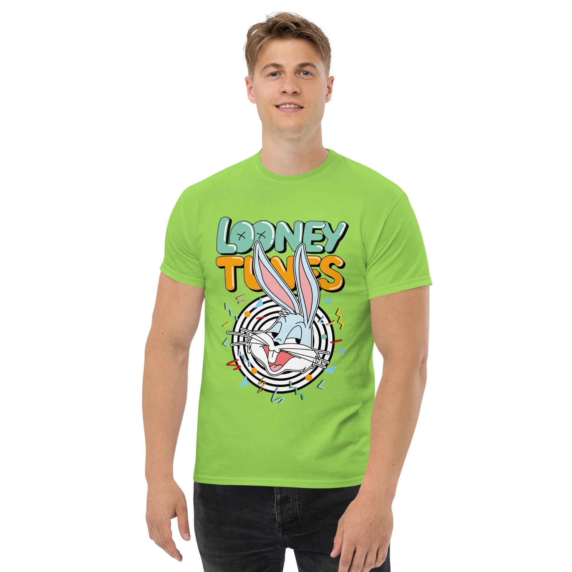 T-Shirt Unisex Stampata 100% Cotone – Confortevole – Design Looney Tunes-Biiply