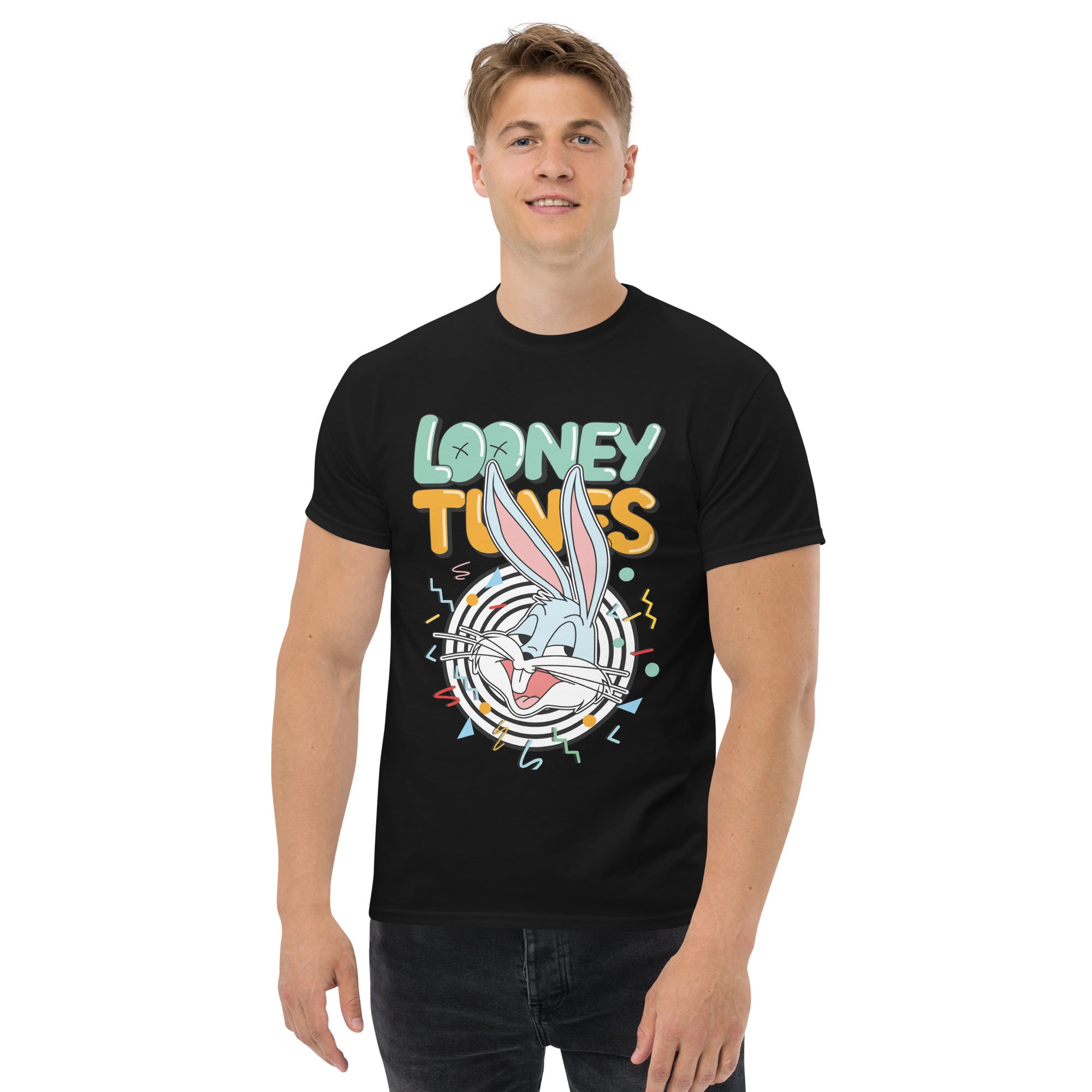 T-Shirt Unisex Stampata 100% Cotone – Confortevole – Design Looney Tunes-Biiply