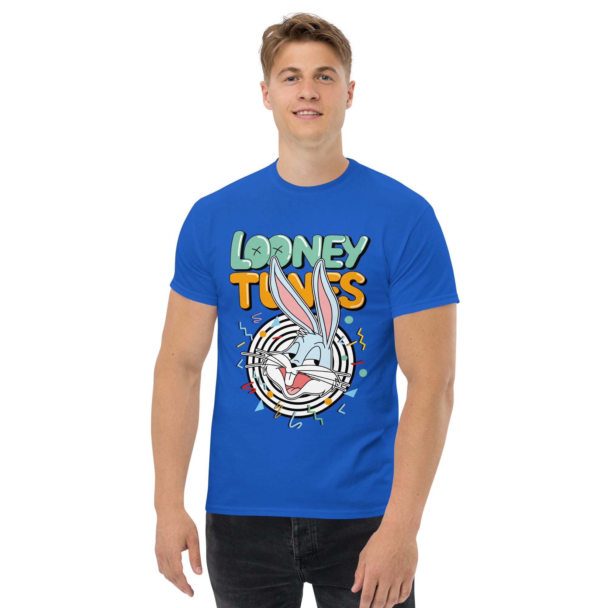 T-Shirt Unisex Stampata 100% Cotone – Confortevole – Design Looney Tunes-Biiply