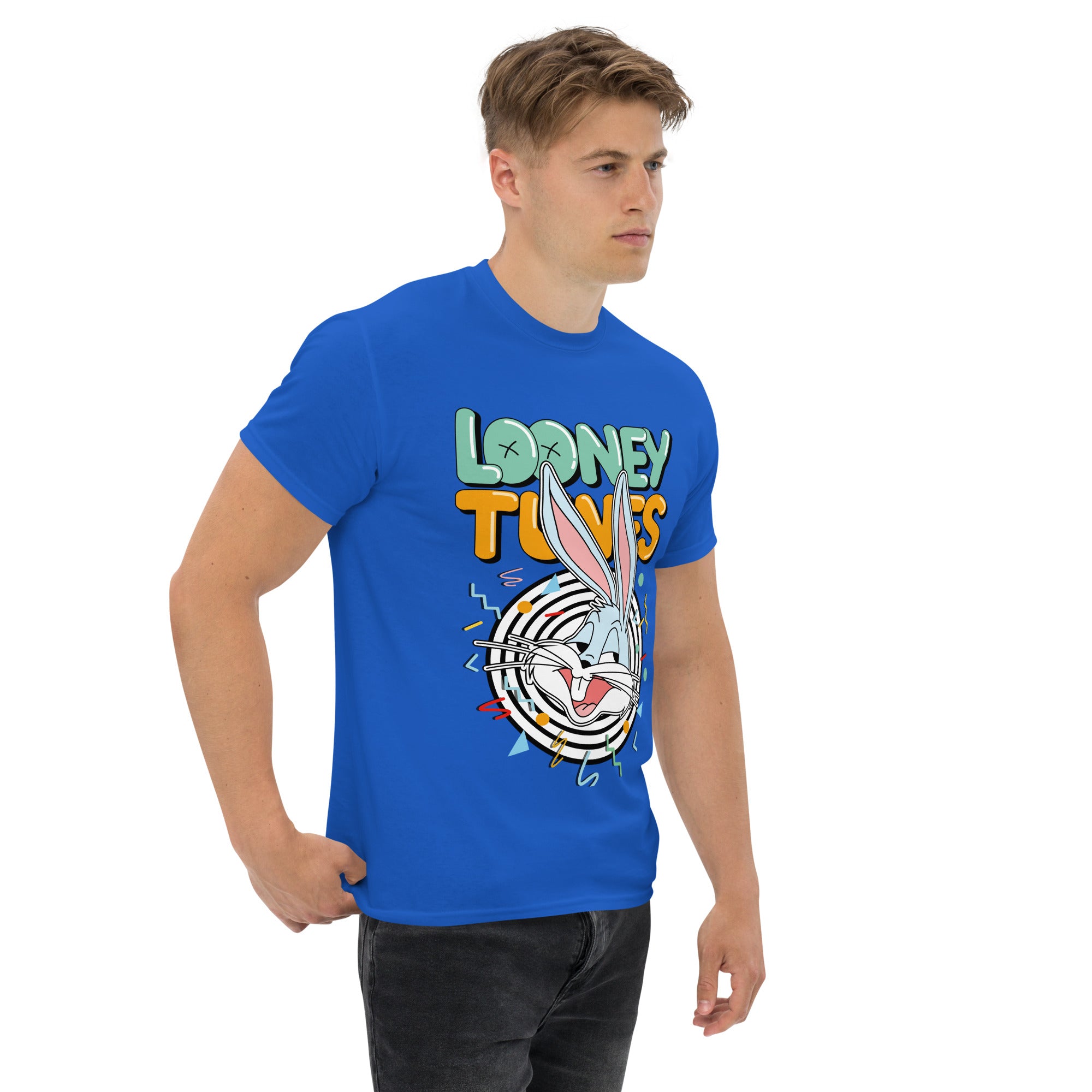 T-Shirt Unisex Stampata 100% Cotone – Confortevole – Design Looney Tunes-Biiply