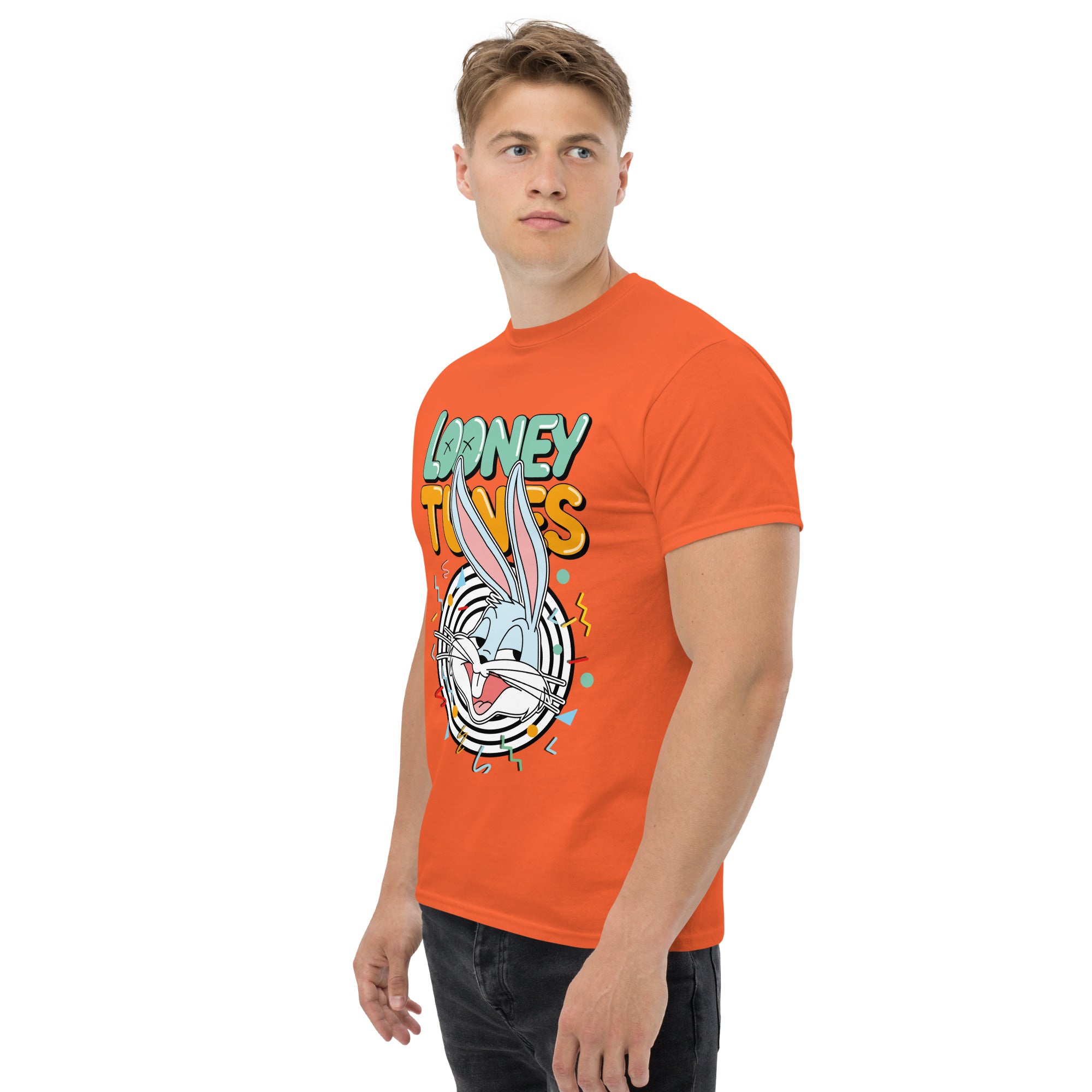 T-Shirt Unisex Stampata 100% Cotone – Confortevole – Design Looney Tunes-Biiply