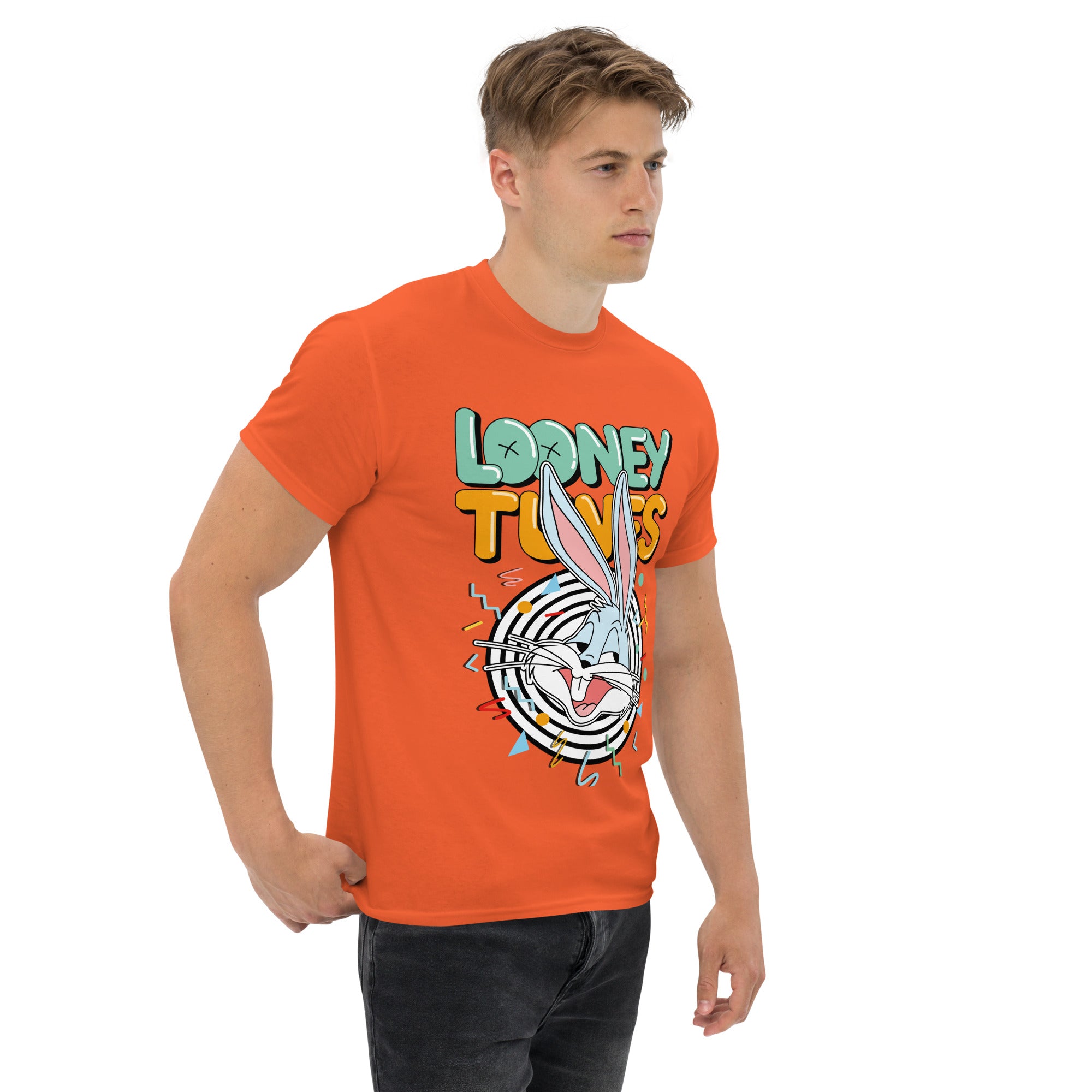 T-Shirt Unisex Stampata 100% Cotone – Confortevole – Design Looney Tunes-Biiply