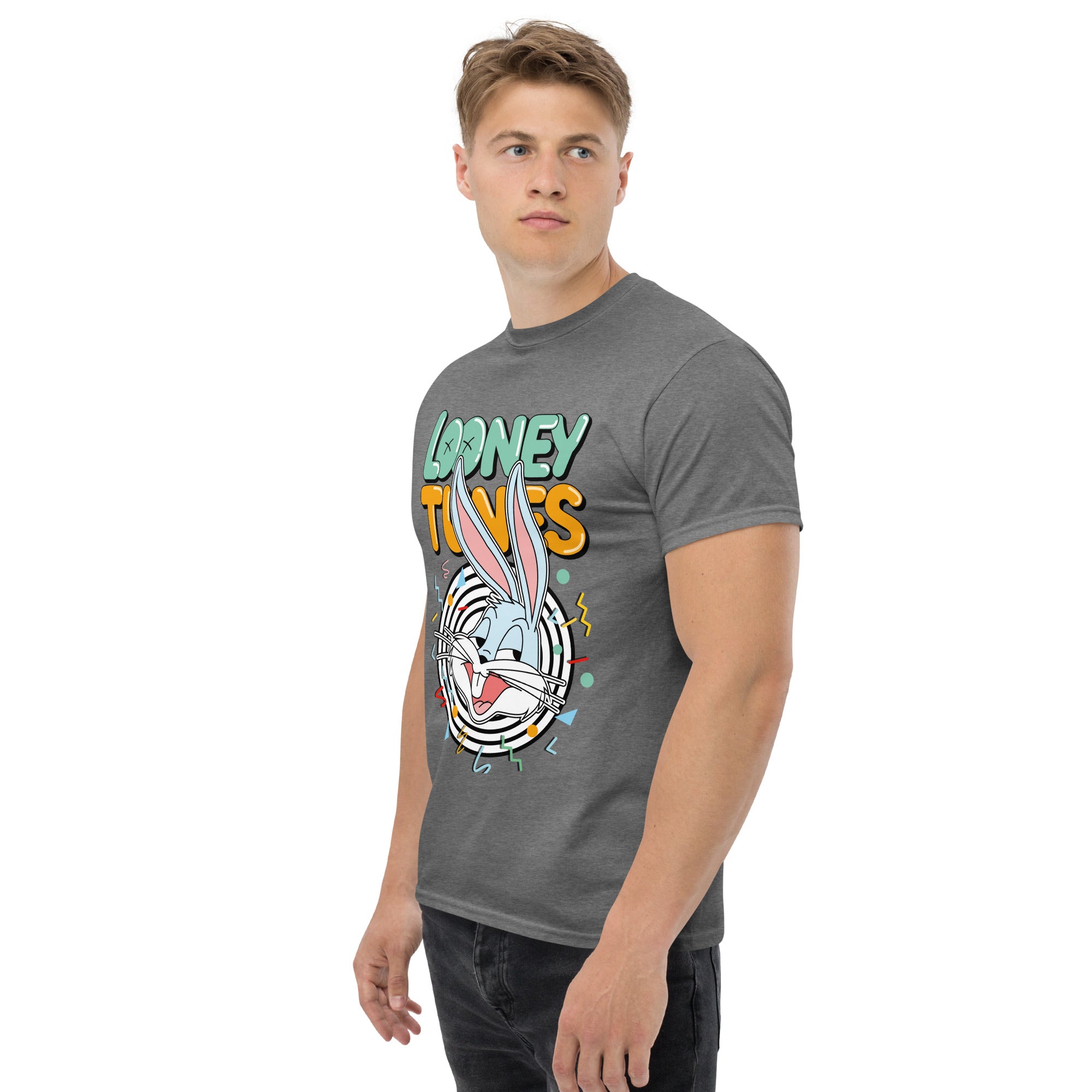 T-Shirt Unisex Stampata 100% Cotone – Confortevole – Design Looney Tunes-Biiply