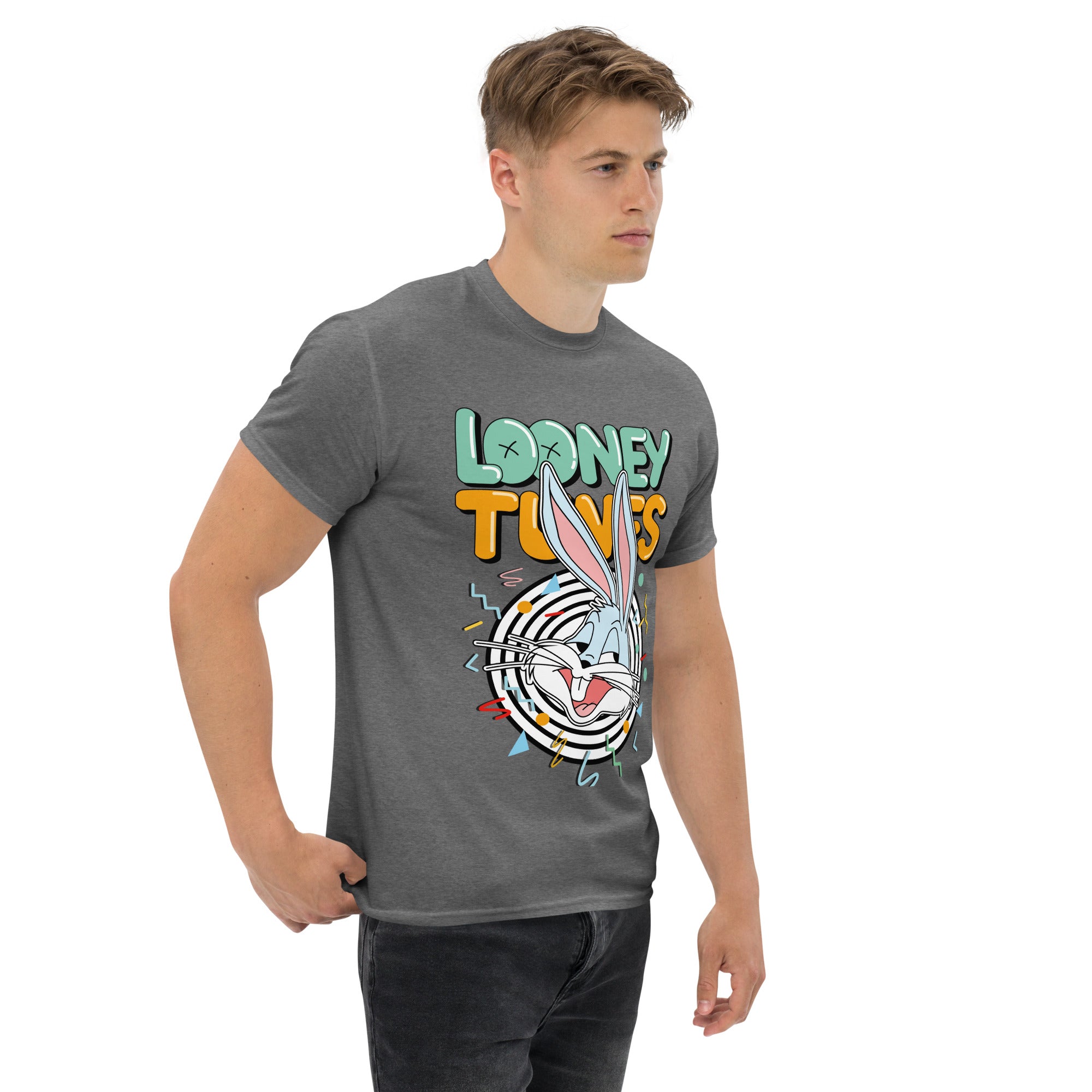 T-Shirt Unisex Stampata 100% Cotone – Confortevole – Design Looney Tunes-Biiply