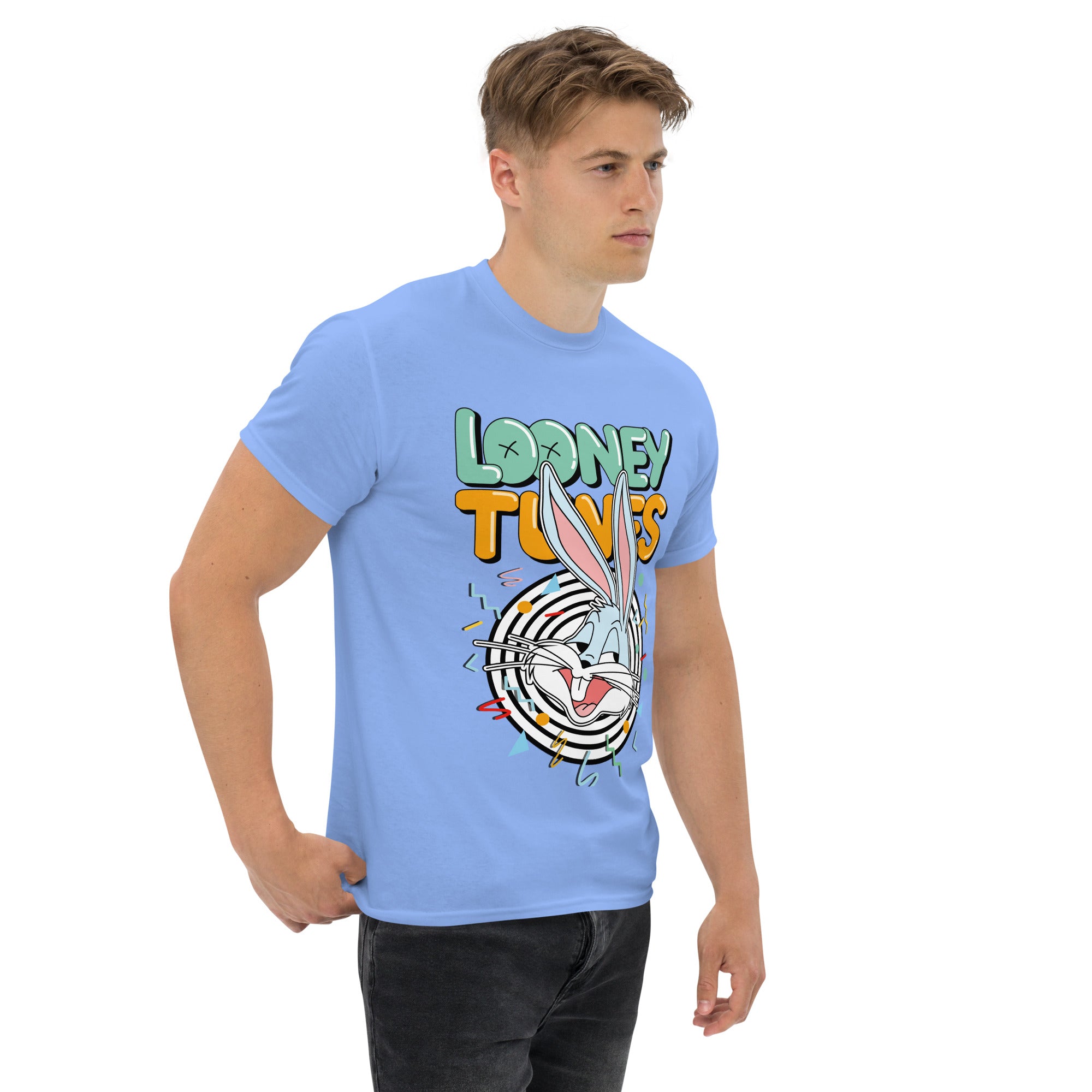 T-Shirt Unisex Stampata 100% Cotone – Confortevole – Design Looney Tunes-Biiply