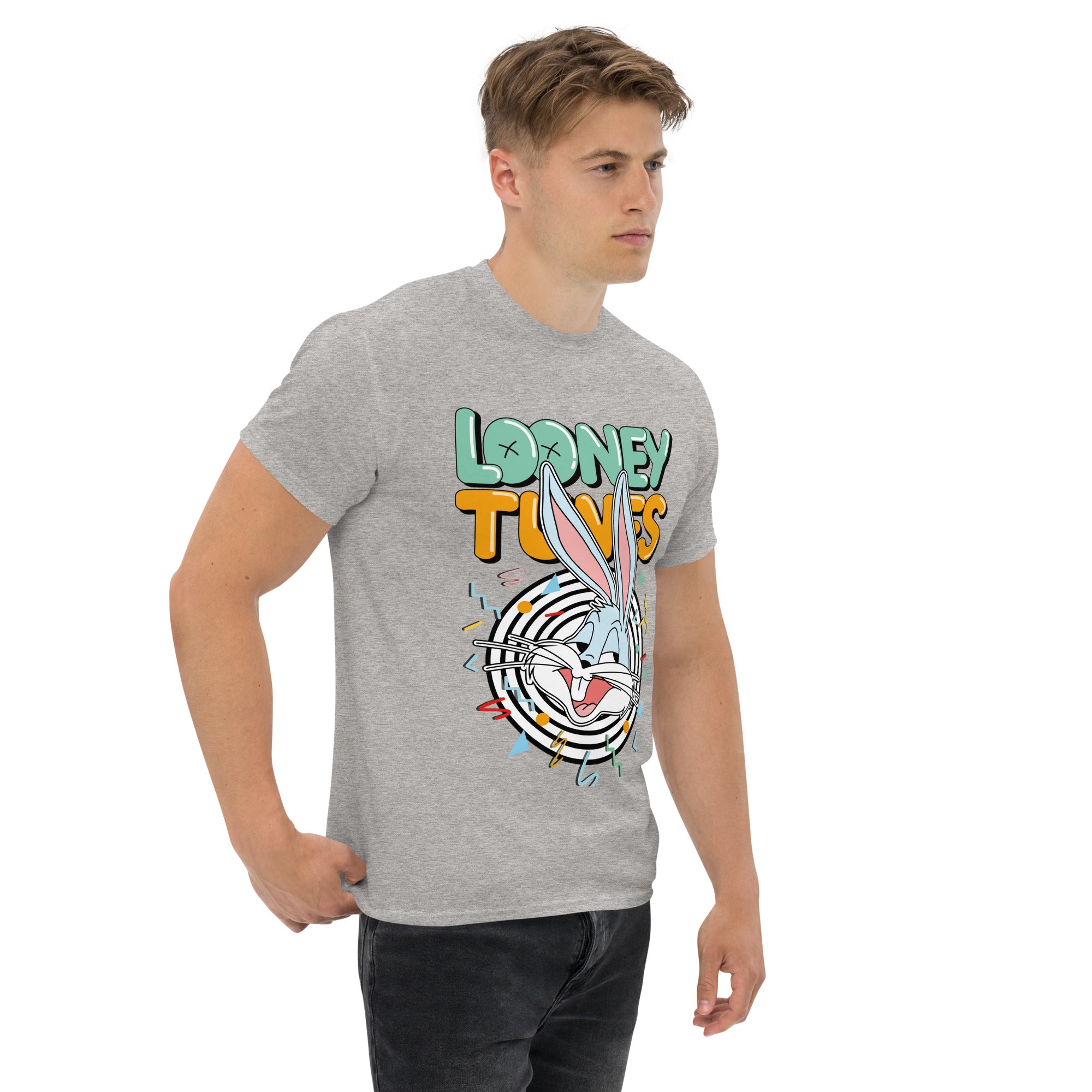 T-Shirt Unisex Stampata 100% Cotone – Confortevole – Design Looney Tunes-Biiply