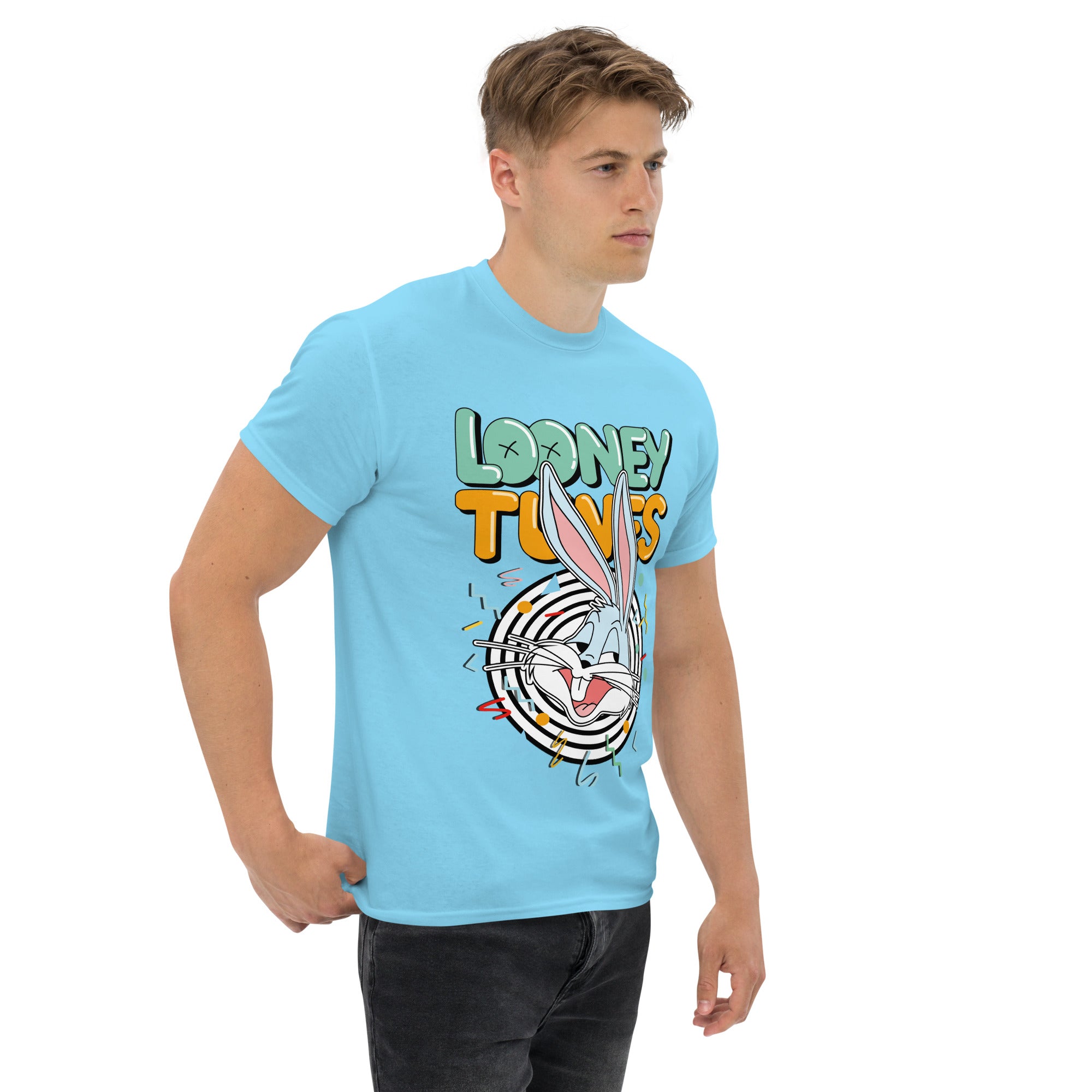 T-Shirt Unisex Stampata 100% Cotone – Confortevole – Design Looney Tunes-Biiply