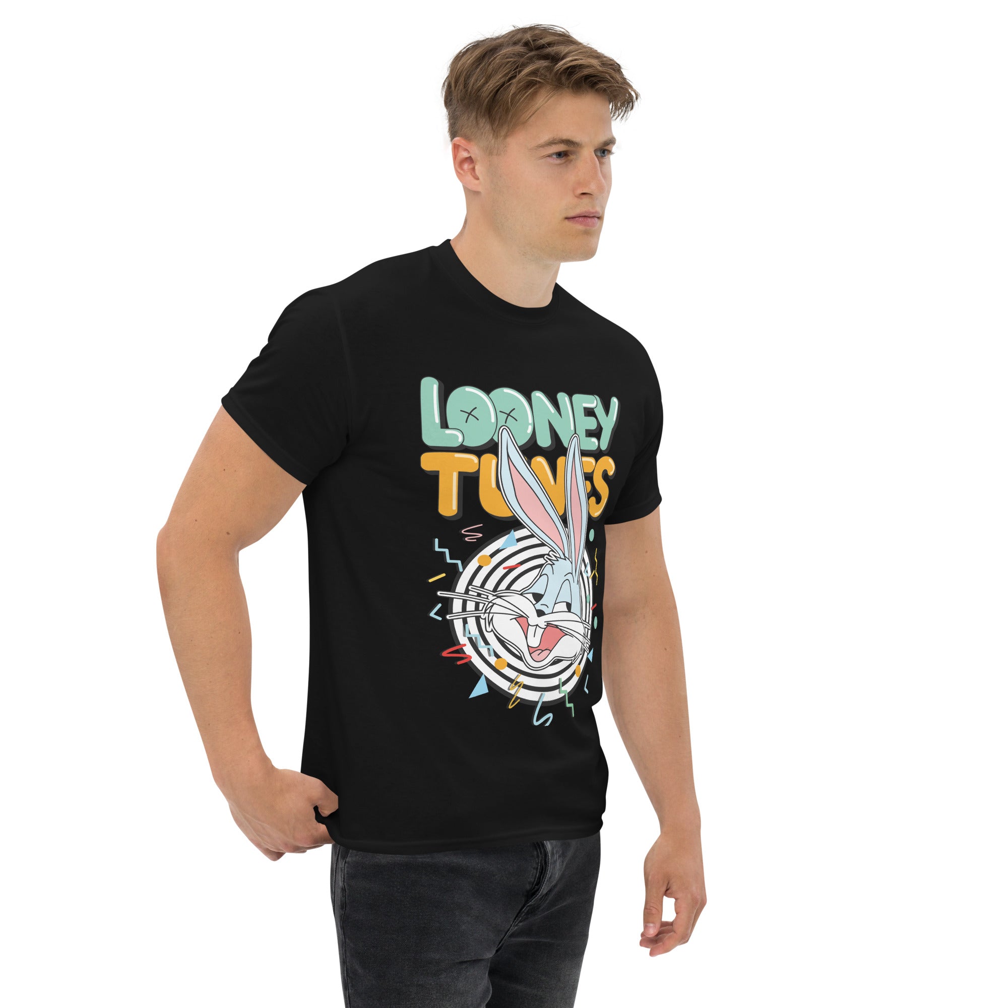 T-Shirt Unisex Stampata 100% Cotone – Confortevole – Design Looney Tunes-Biiply